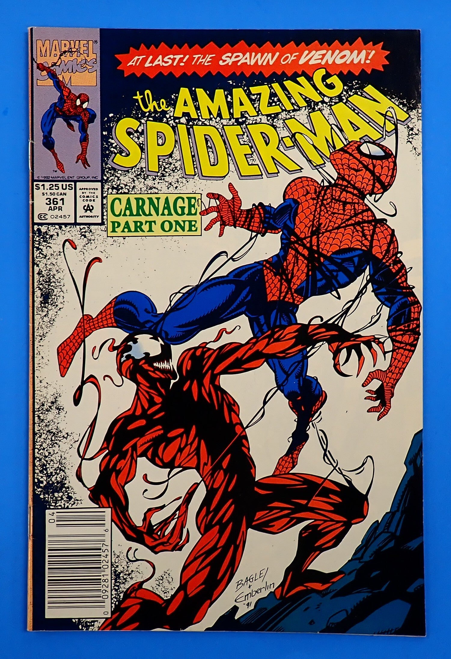 Amazing Spider-Man #361 (1991) - FN/VF (7.0) - 1st Carnage App.