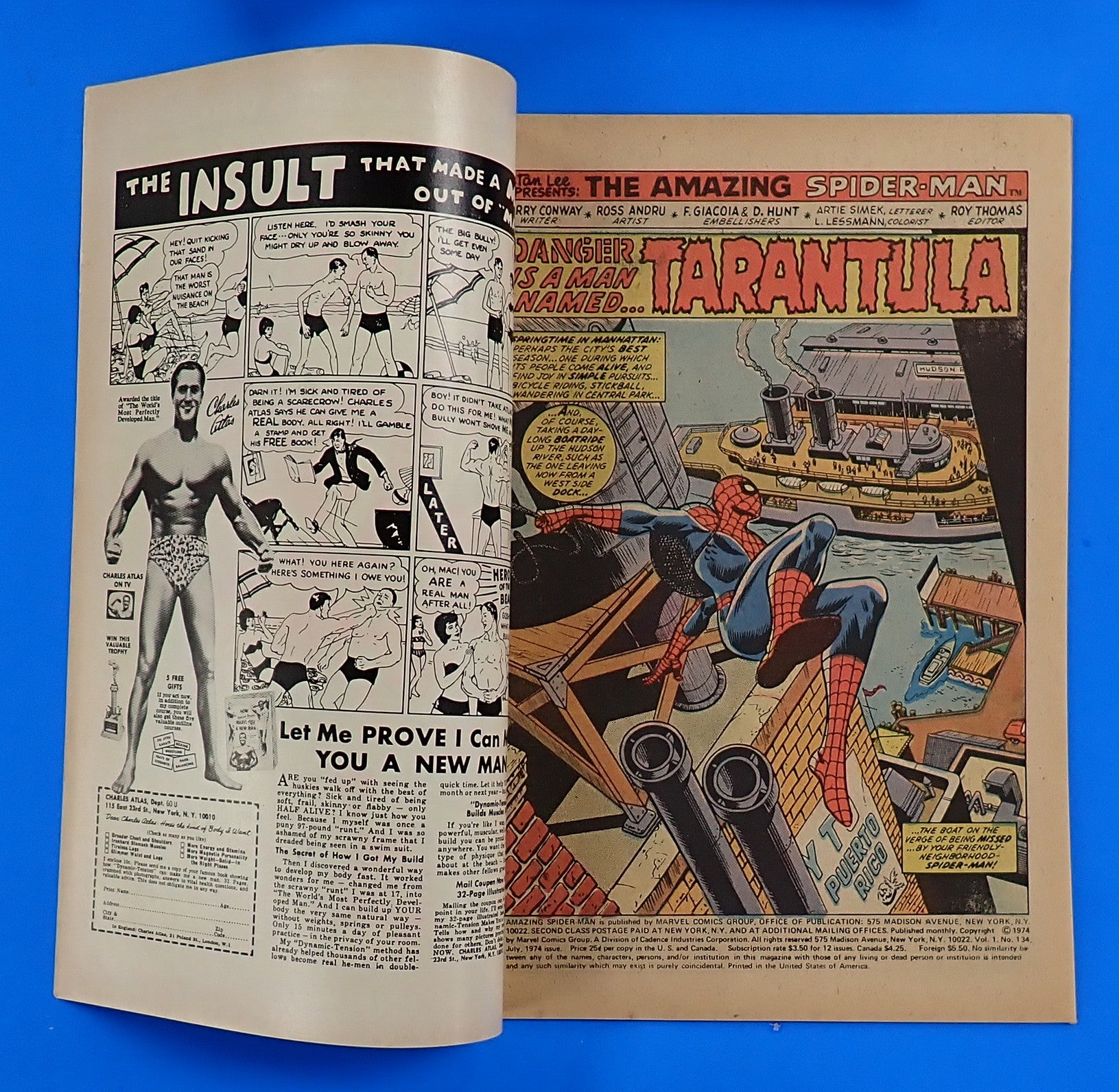 Amazing Spider-Man #134 (1974) - FN/VF (7.0) - 1st App. Tarantula