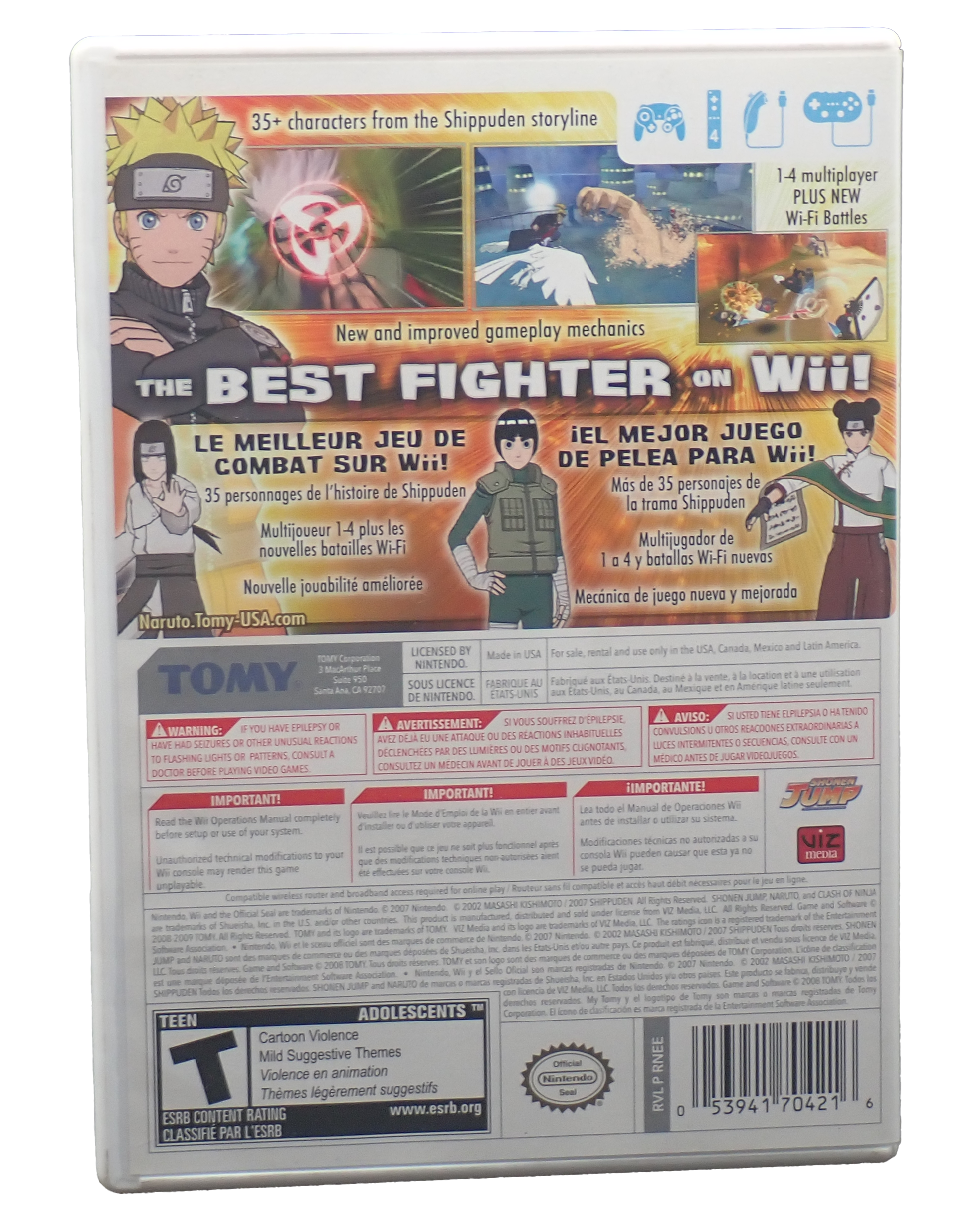 Naruto Shippuden Clash of Ninja Revolution III - Wii