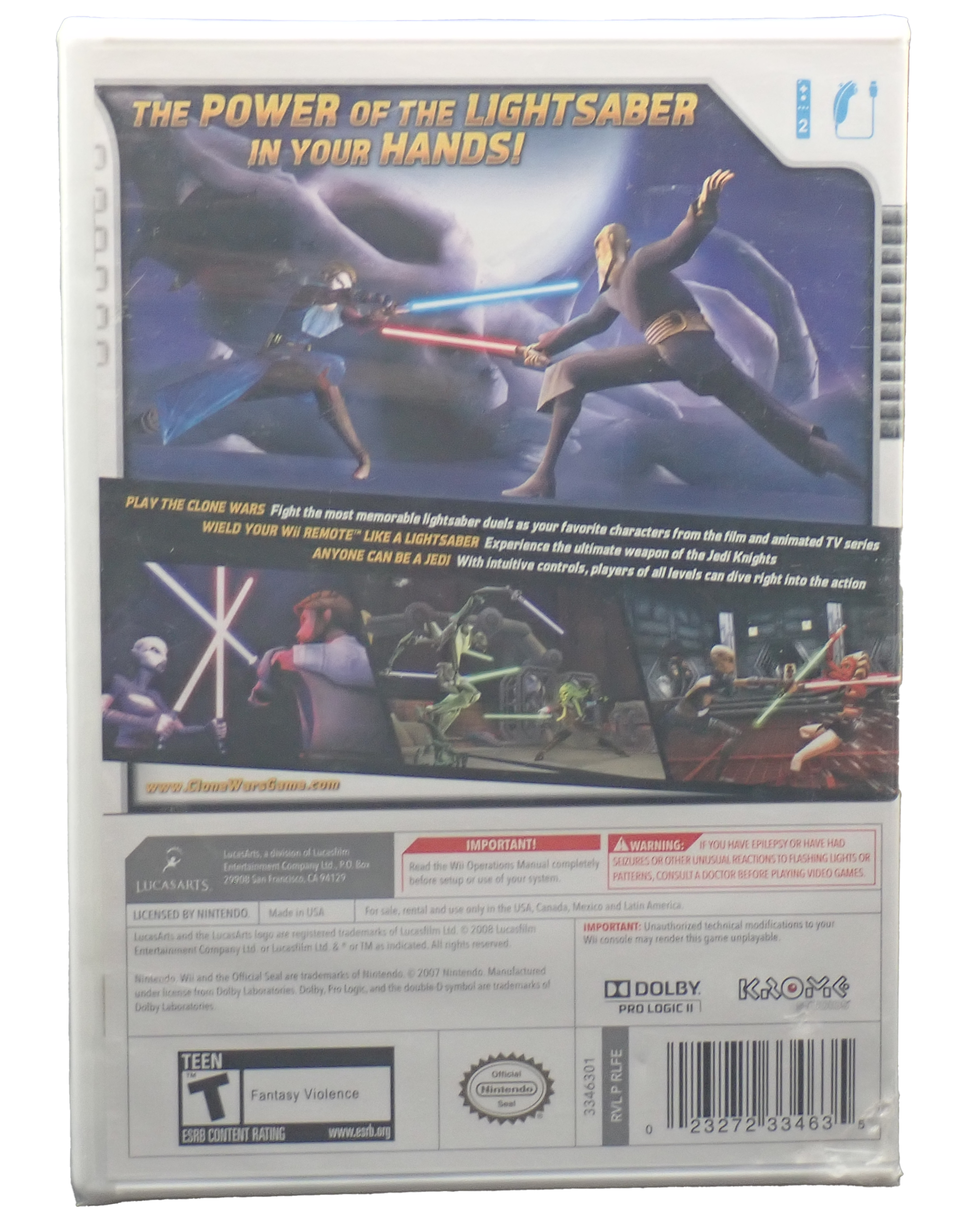 Star Wars The Clone Wars Lightsaber Duels - Wii