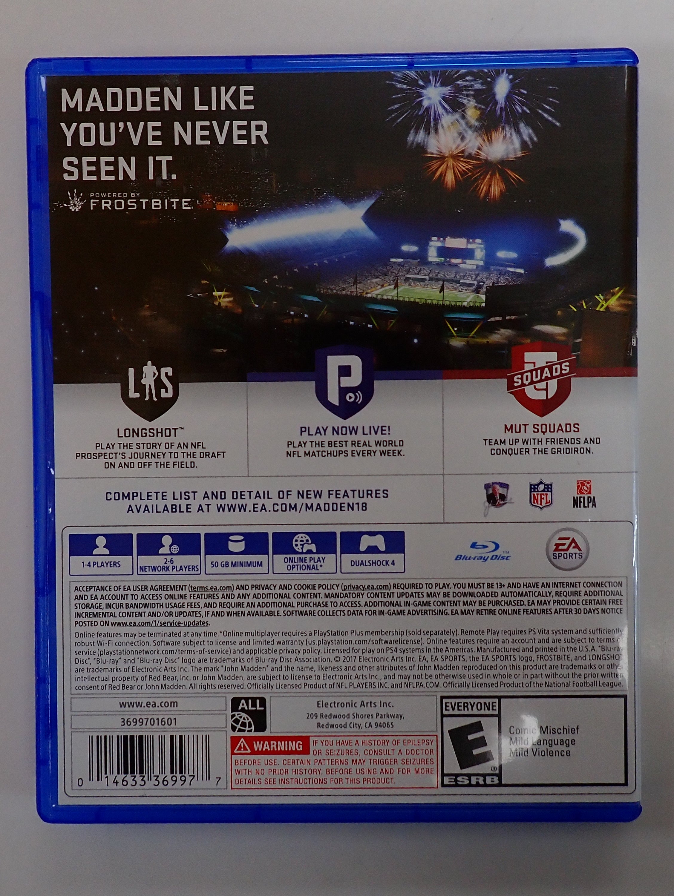 Madden 18 - PS4 [Pre-Owned]