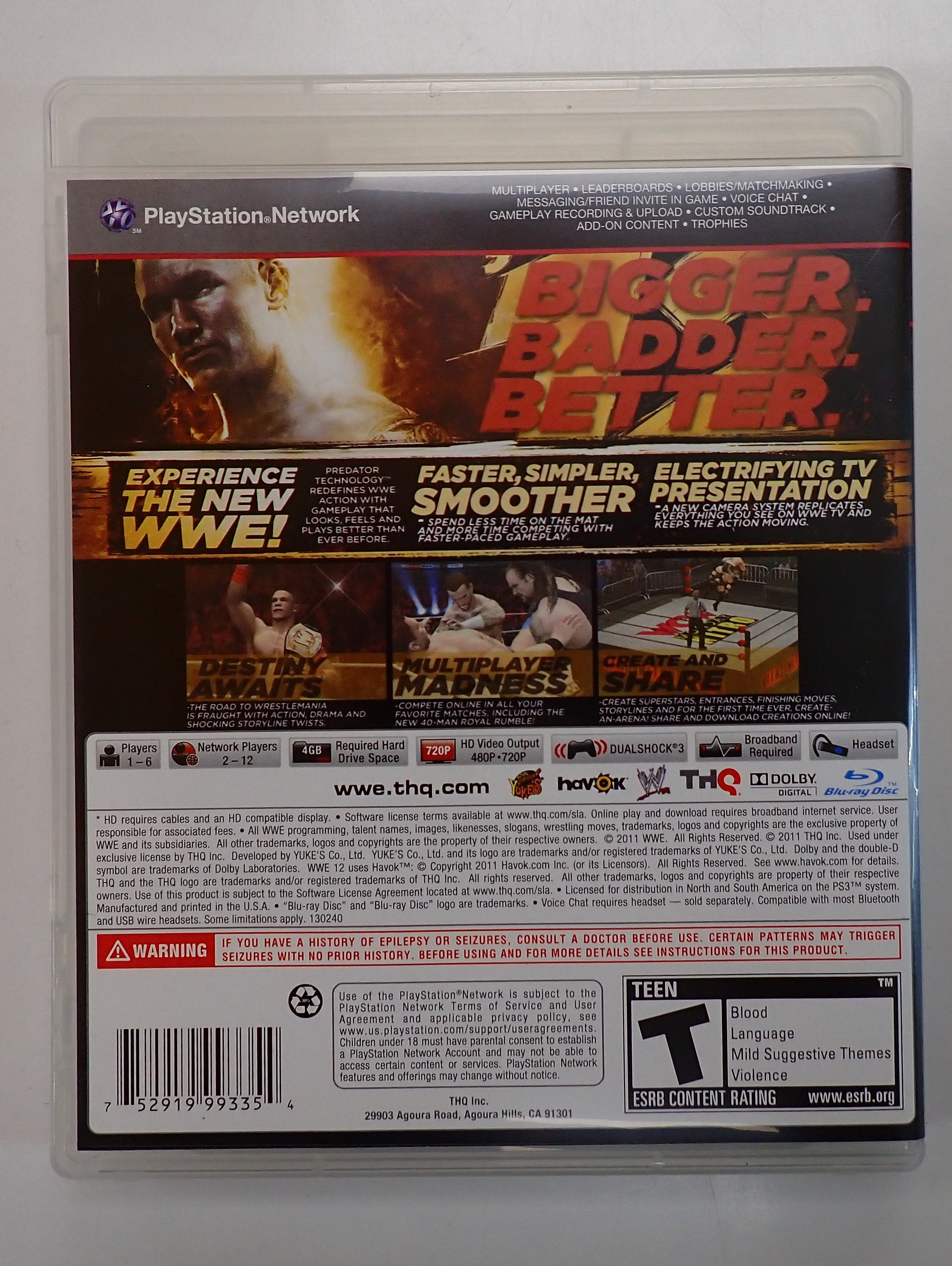 WWE 12 - PS3 [Pre-Owned]