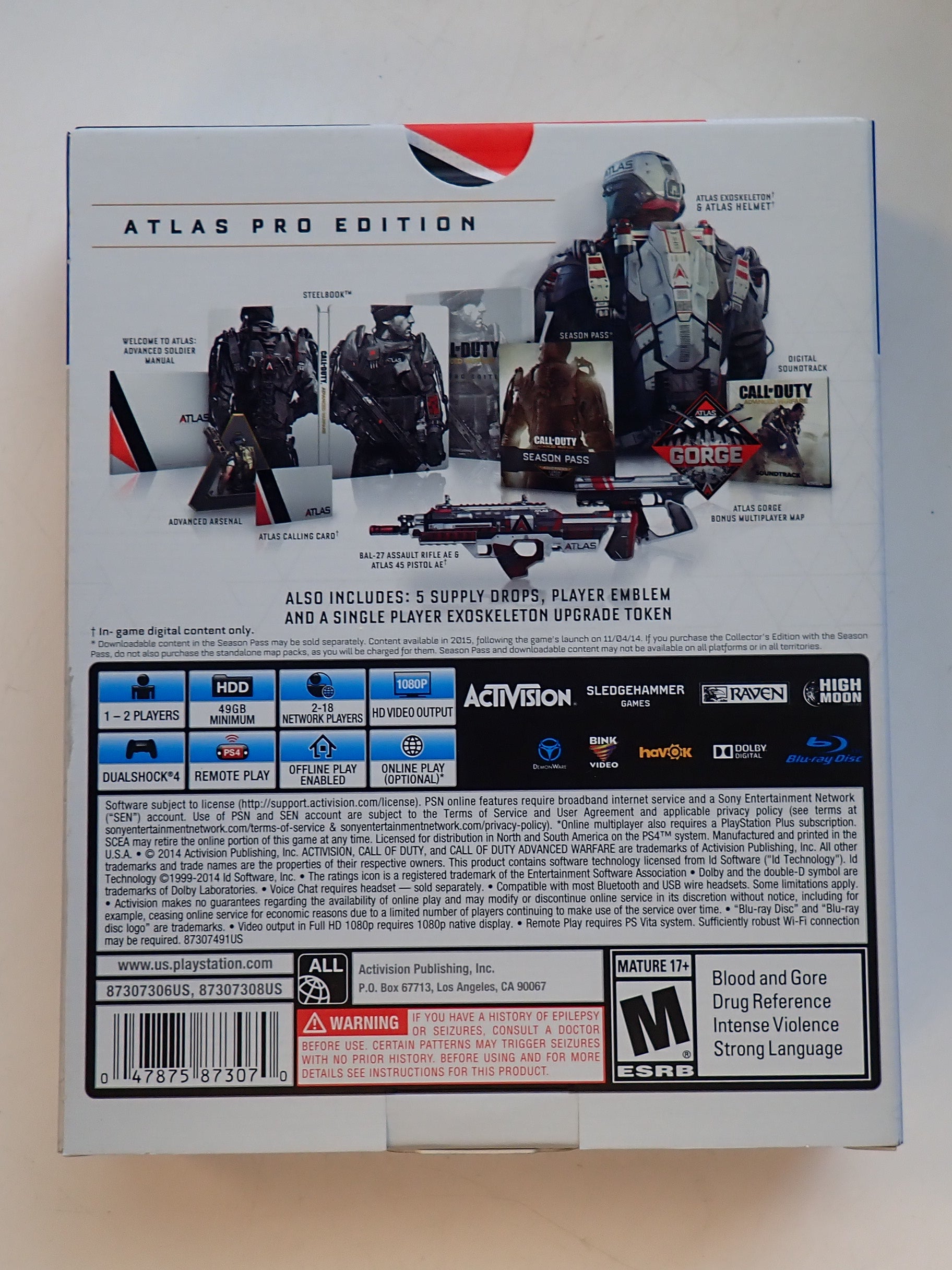 Call of Duty Advanced Warfare Atlas Pro Edition - PS4