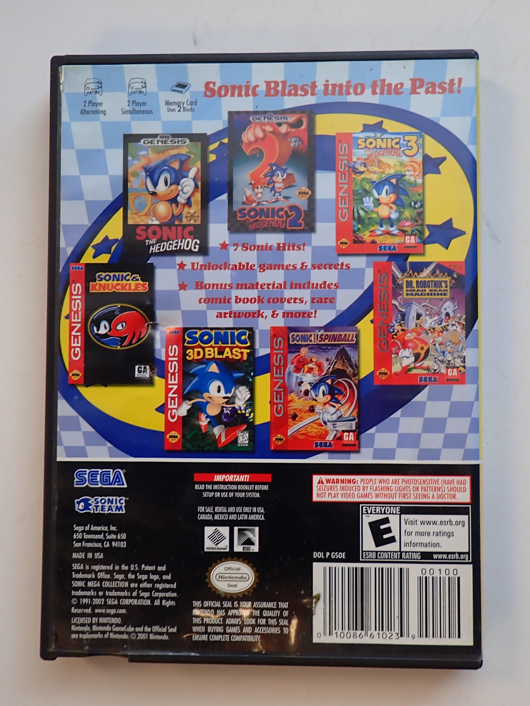 Sonic Mega Collection Player's Choice  - Nintendo GameCube