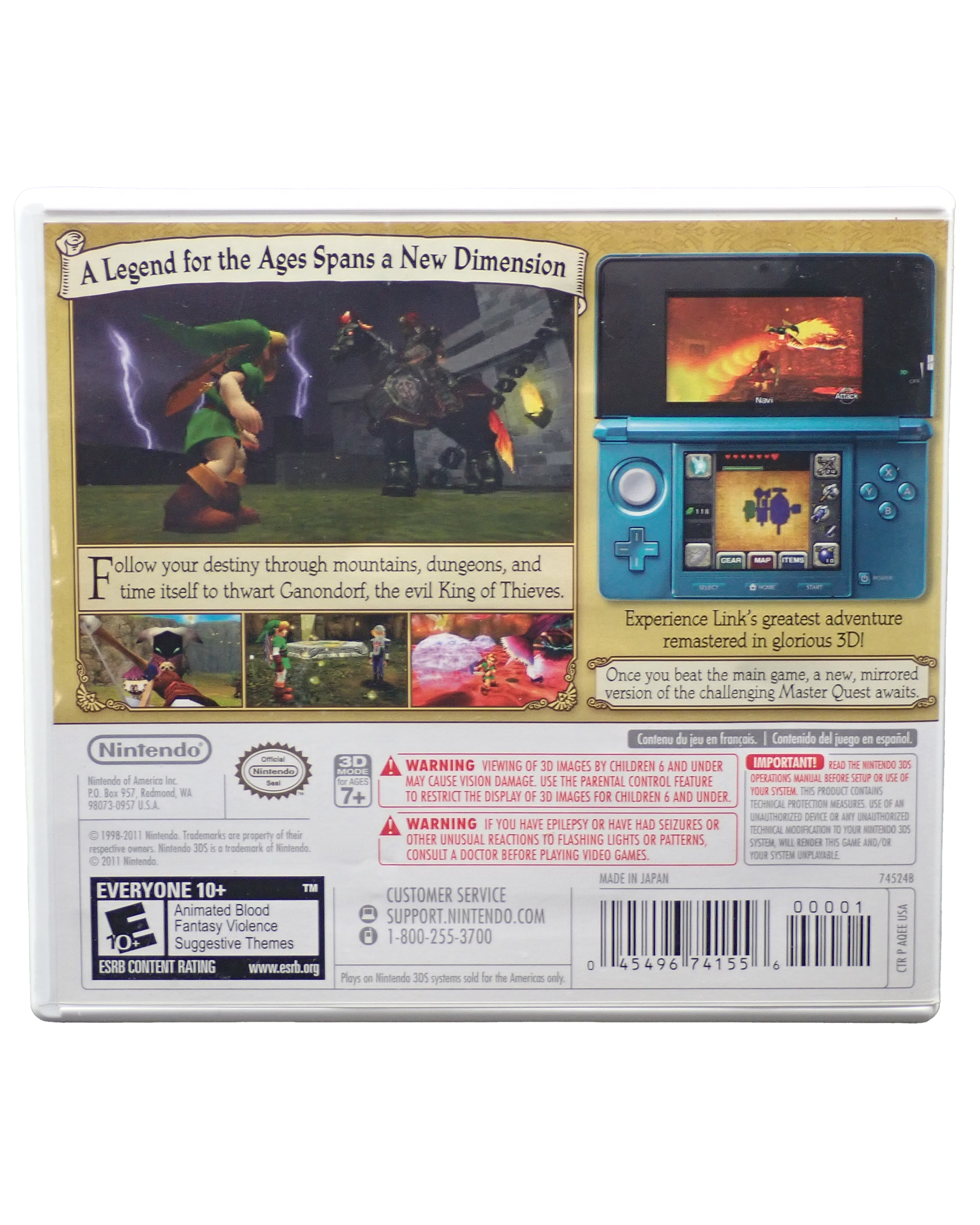The Legend of Zelda Ocarina of Time 3D - 3DS