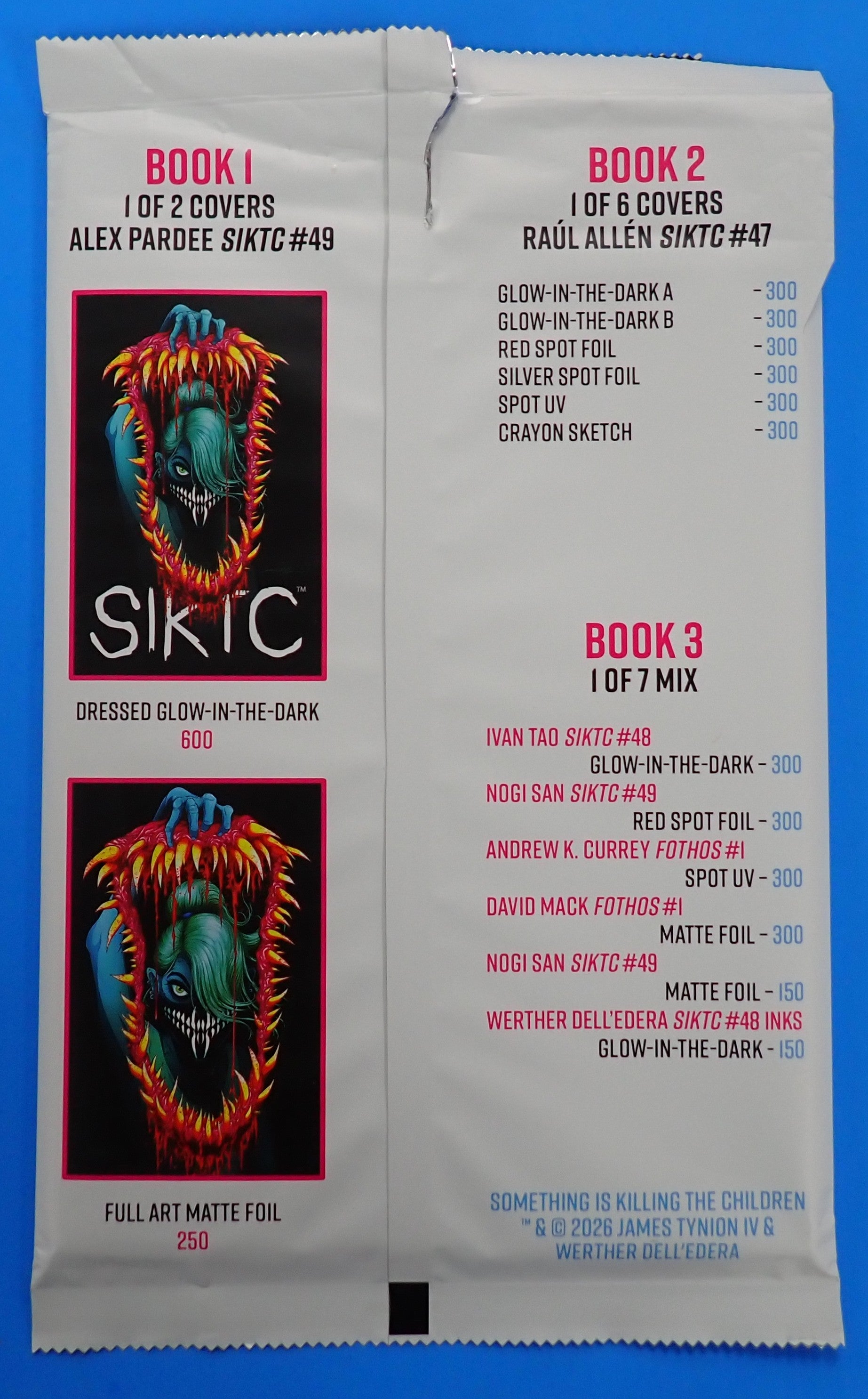 Something Is Killing The Children SDCC (2026) 3 Comic Pack Pardee Edition