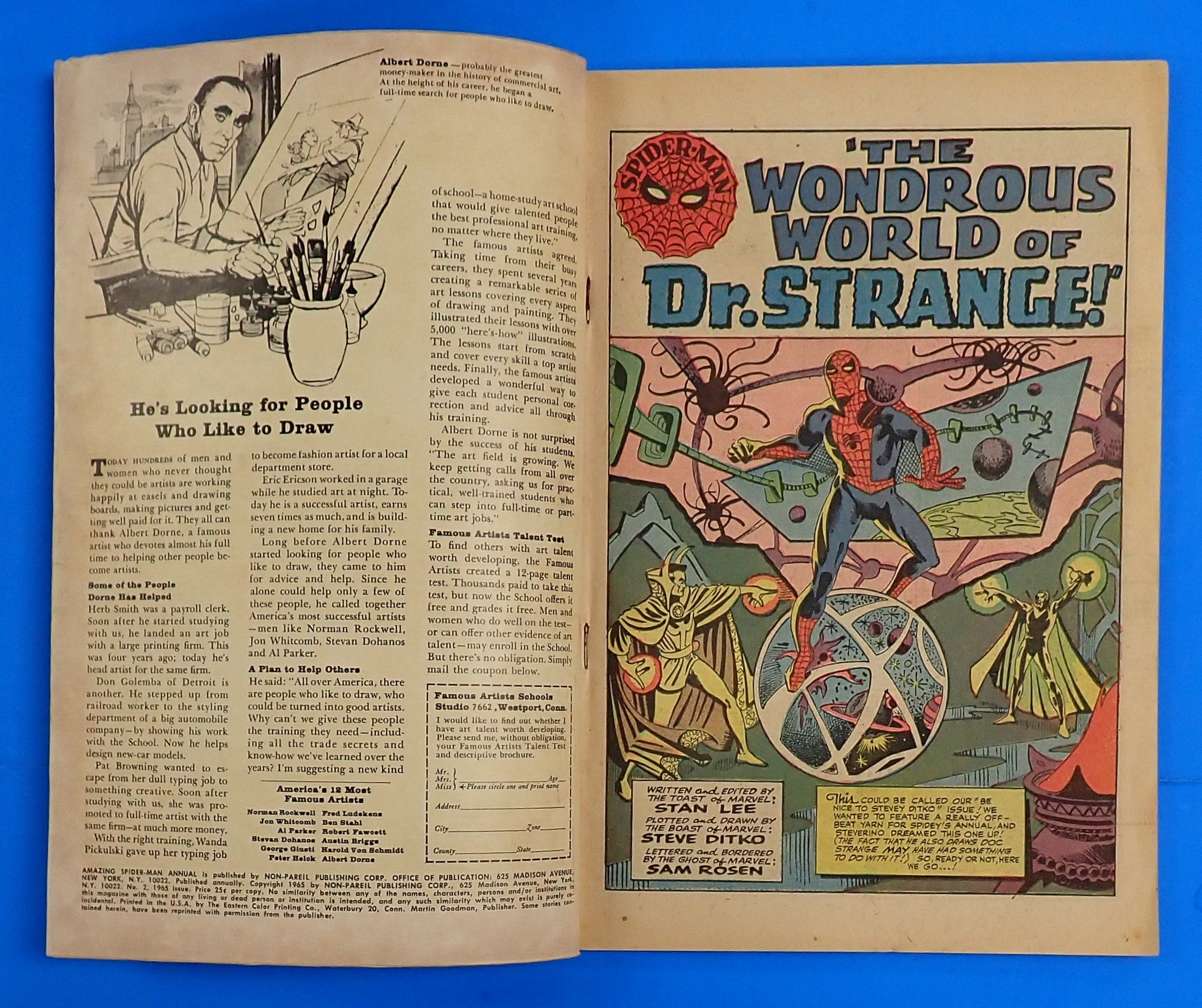 Amazing Spider-Man Annual #2 (1965) - VG- (3.5) - 1st Meeting of Spider-Man & Dr. Strange