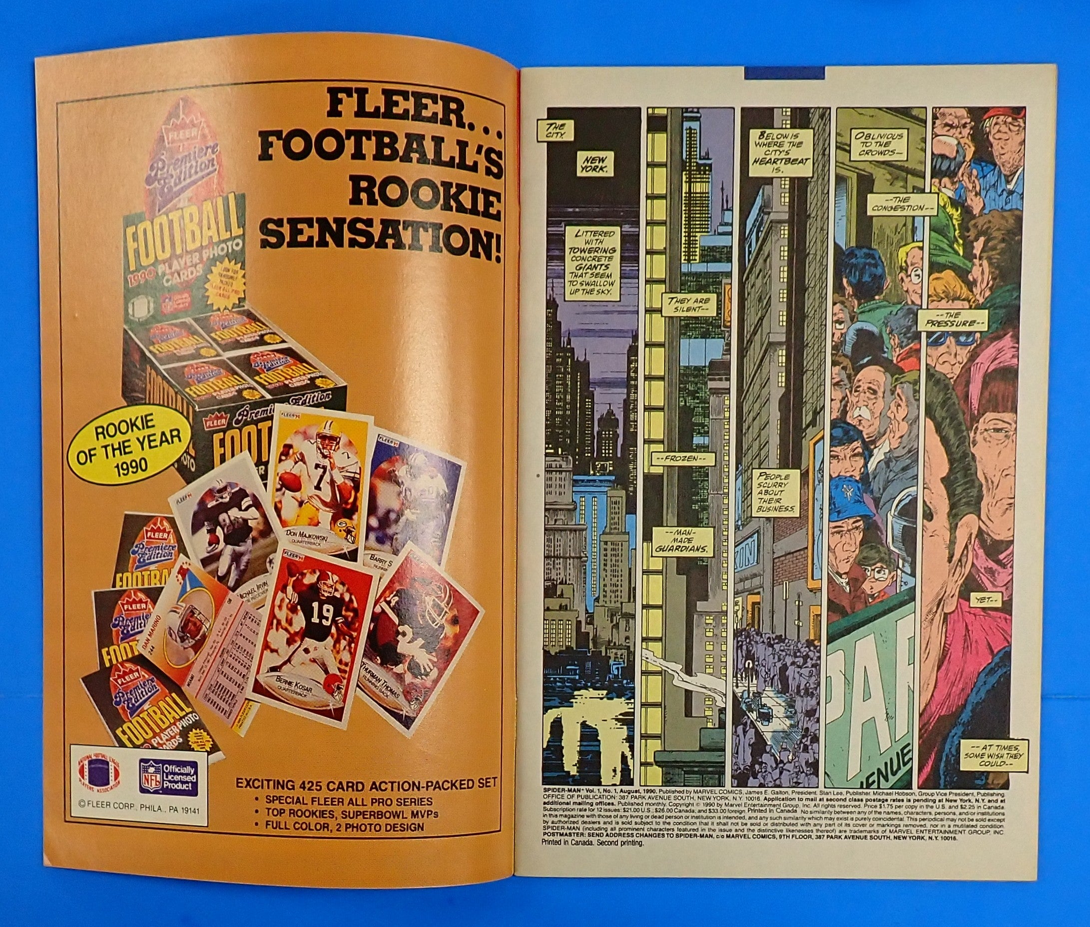 Spider-Man #1 (1990) - VF/NM (8.5-9.0) - Gold Variant