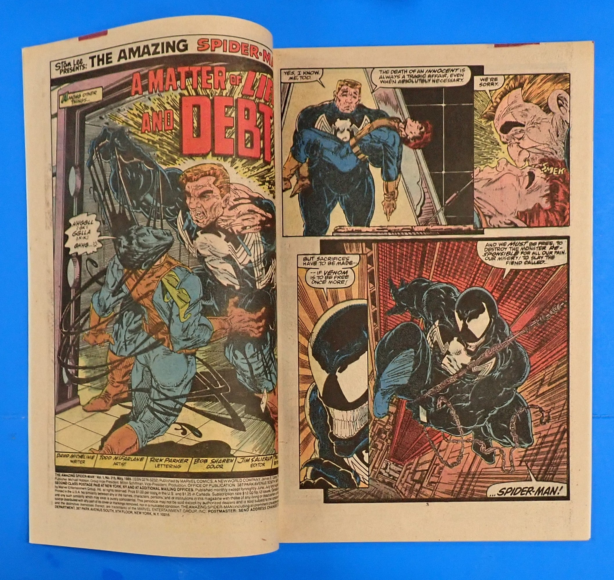 Amazing Spider-Man #315 (1989) - VF (8.0) - 2nd App. Venom