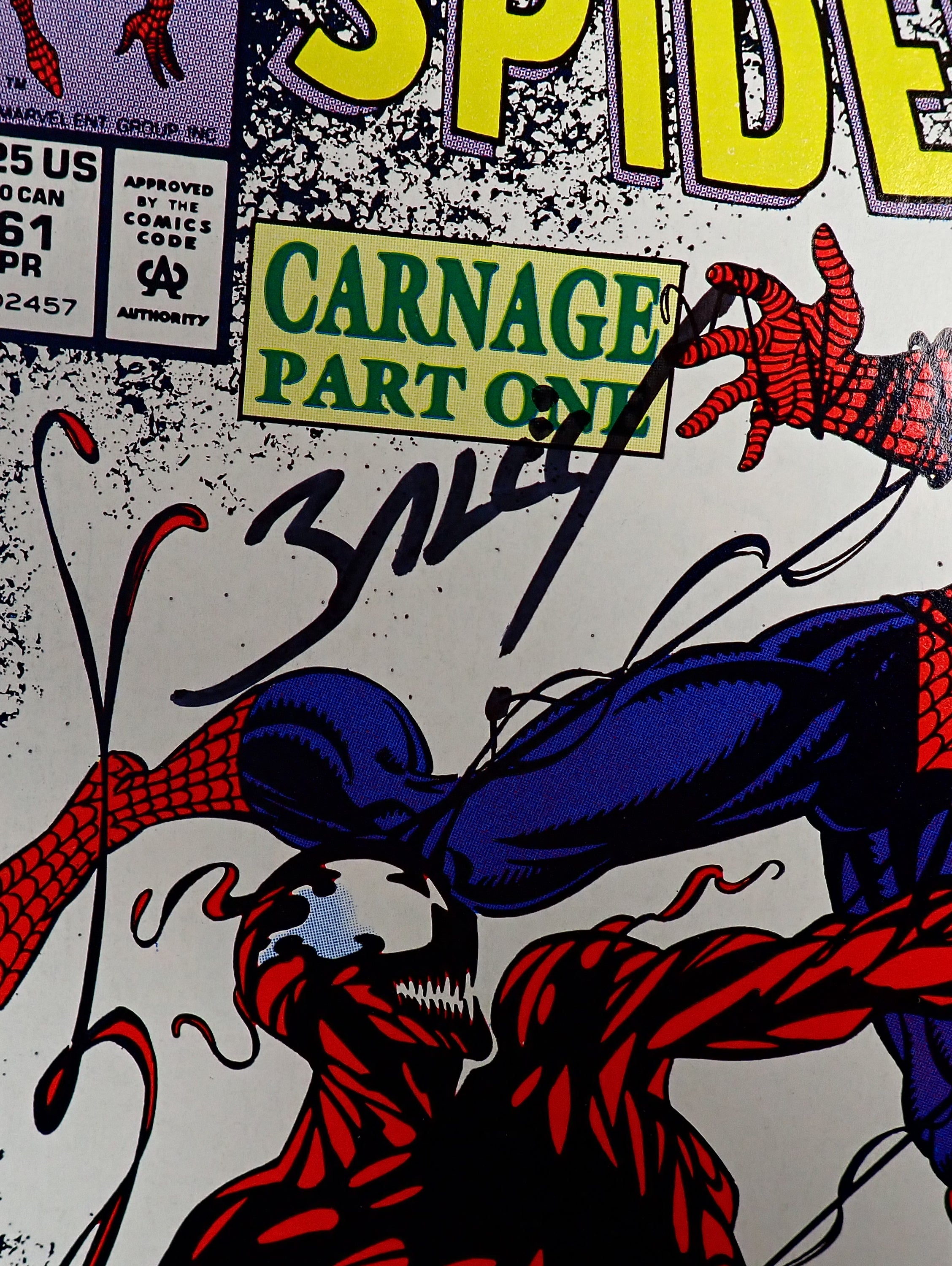 Amazing Spider-Man #361 (1992) - VF/NM- (9.0) - SIGNED Bagley