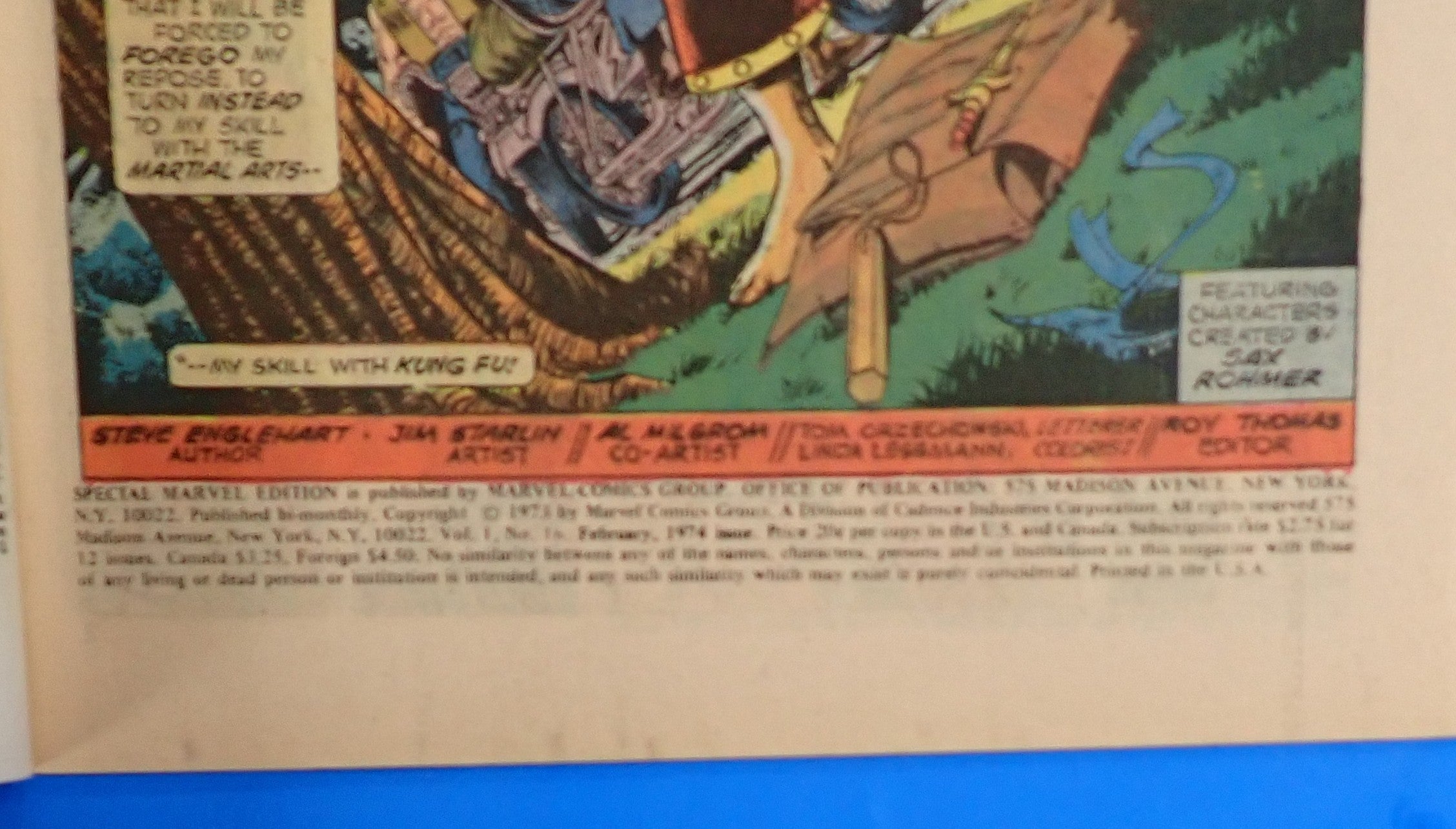 Special Marvel Edition #16 (1974) - VF (8.0) - 2nd App. Shang Chi