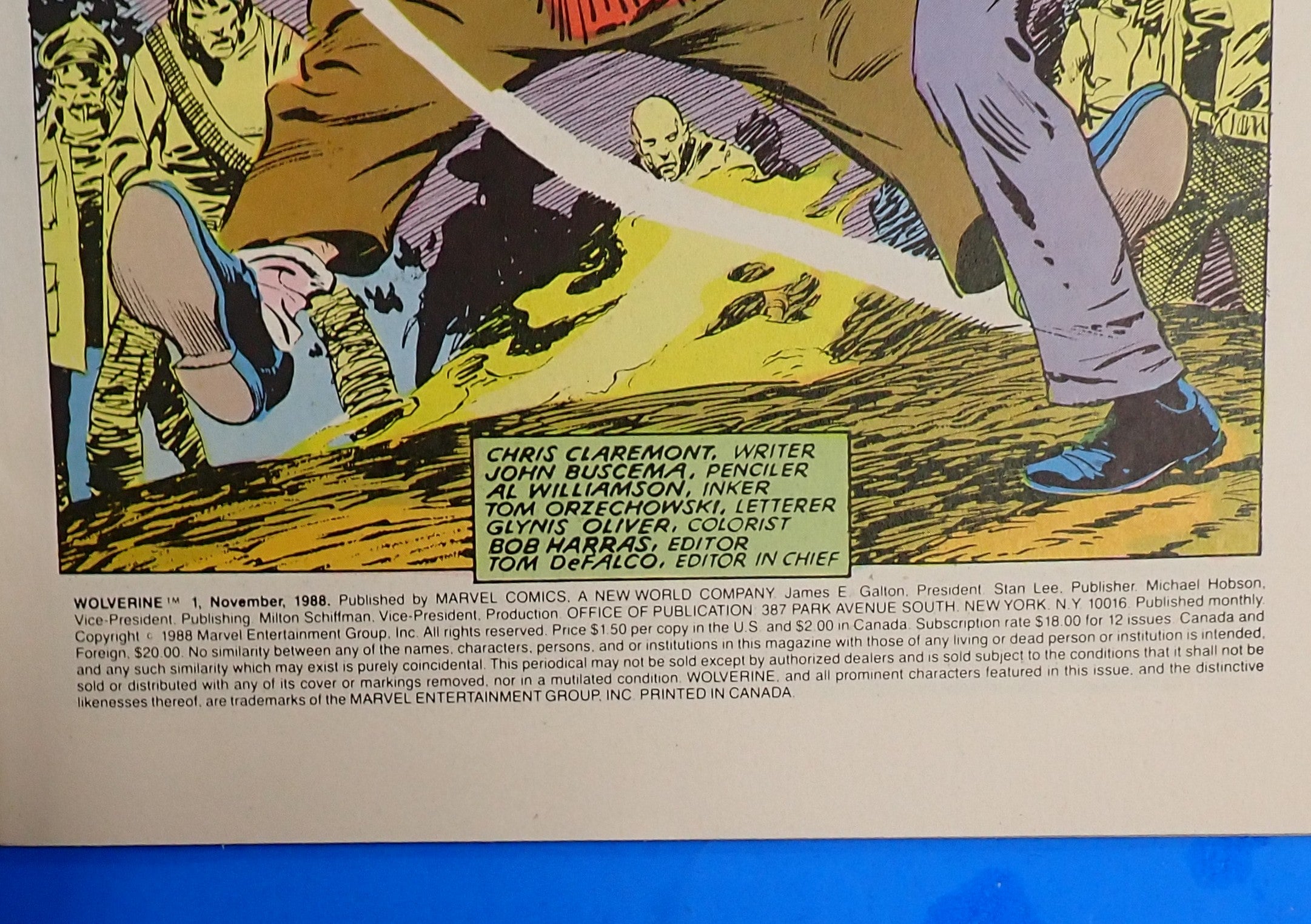 Wolverine #1 (1988) - VF (8.0) - 1st Ongoing Solo Series