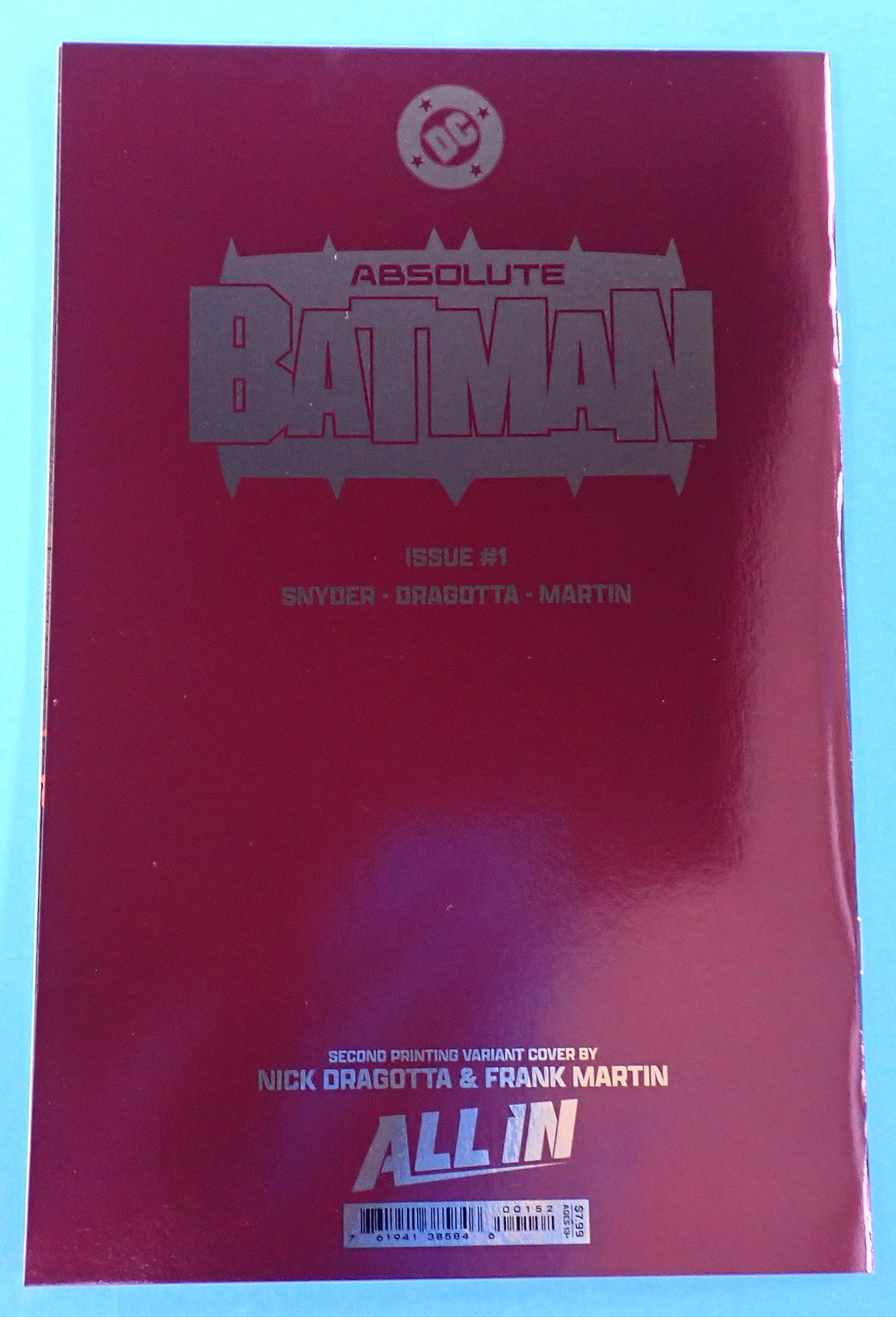 Absolute Batman #1 (2024) - NM 9.4 - 2nd Print - Dragotta & Martin Foil Variant
