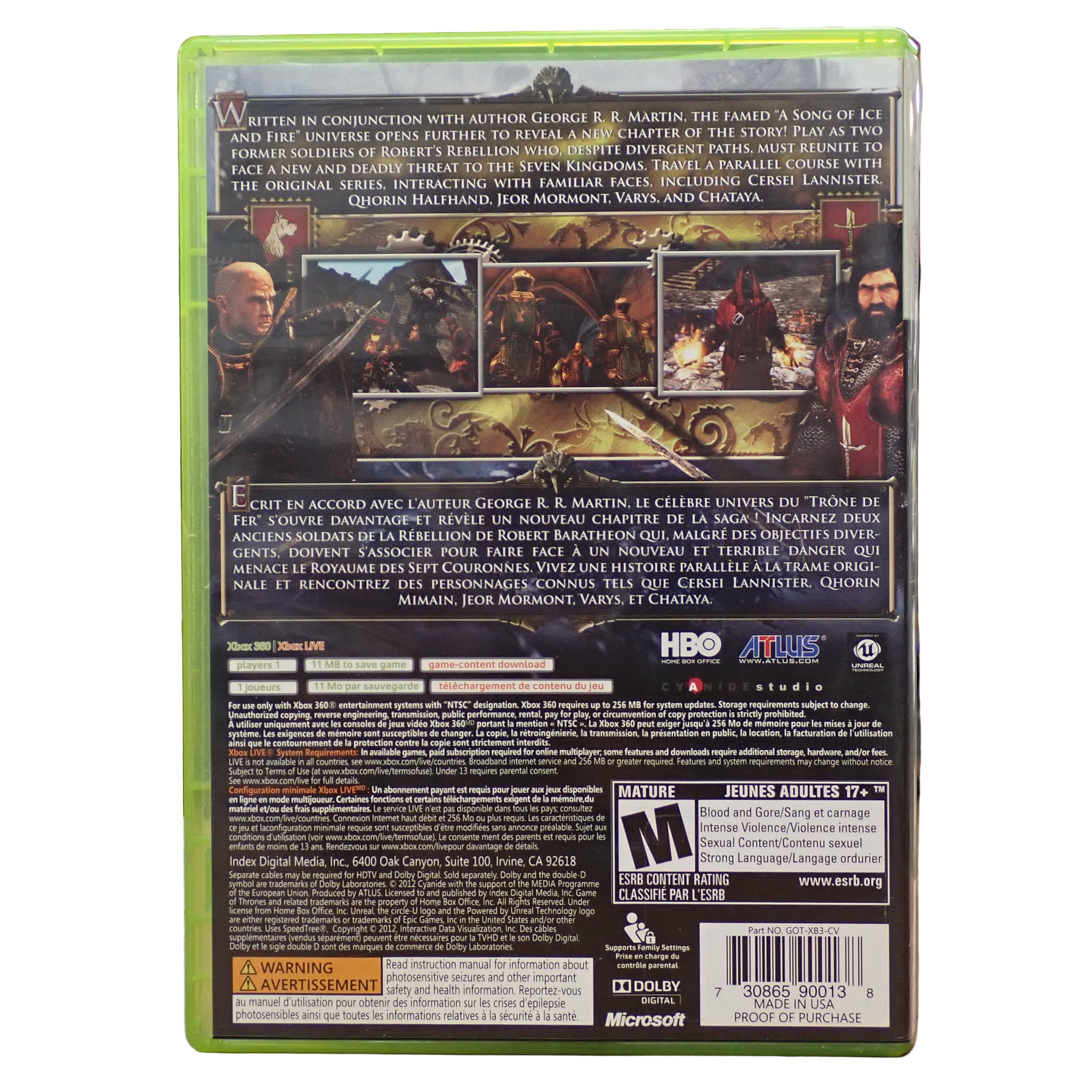 Game of Thrones - Xbox 360