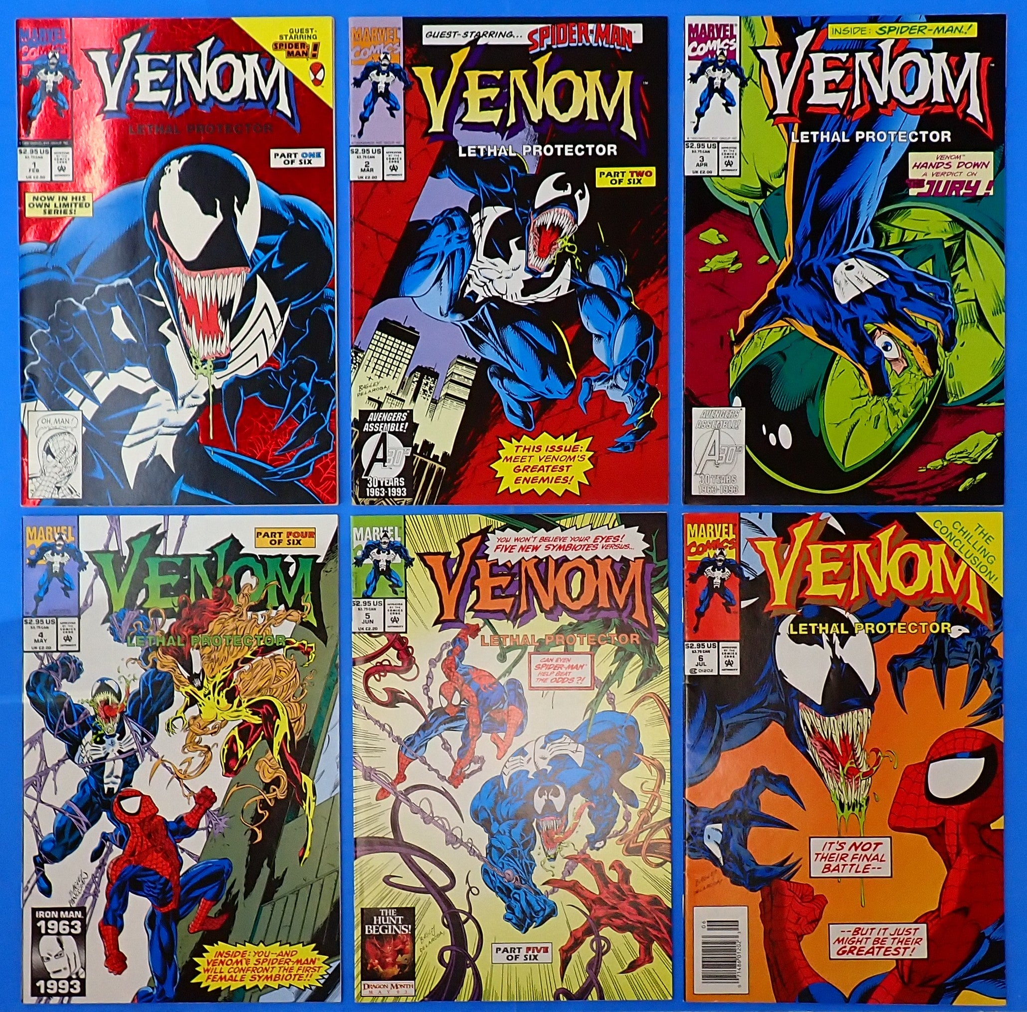 Venom: Lethal Protector #1-6 Set (1993) - VF- (7.5+) - Complete