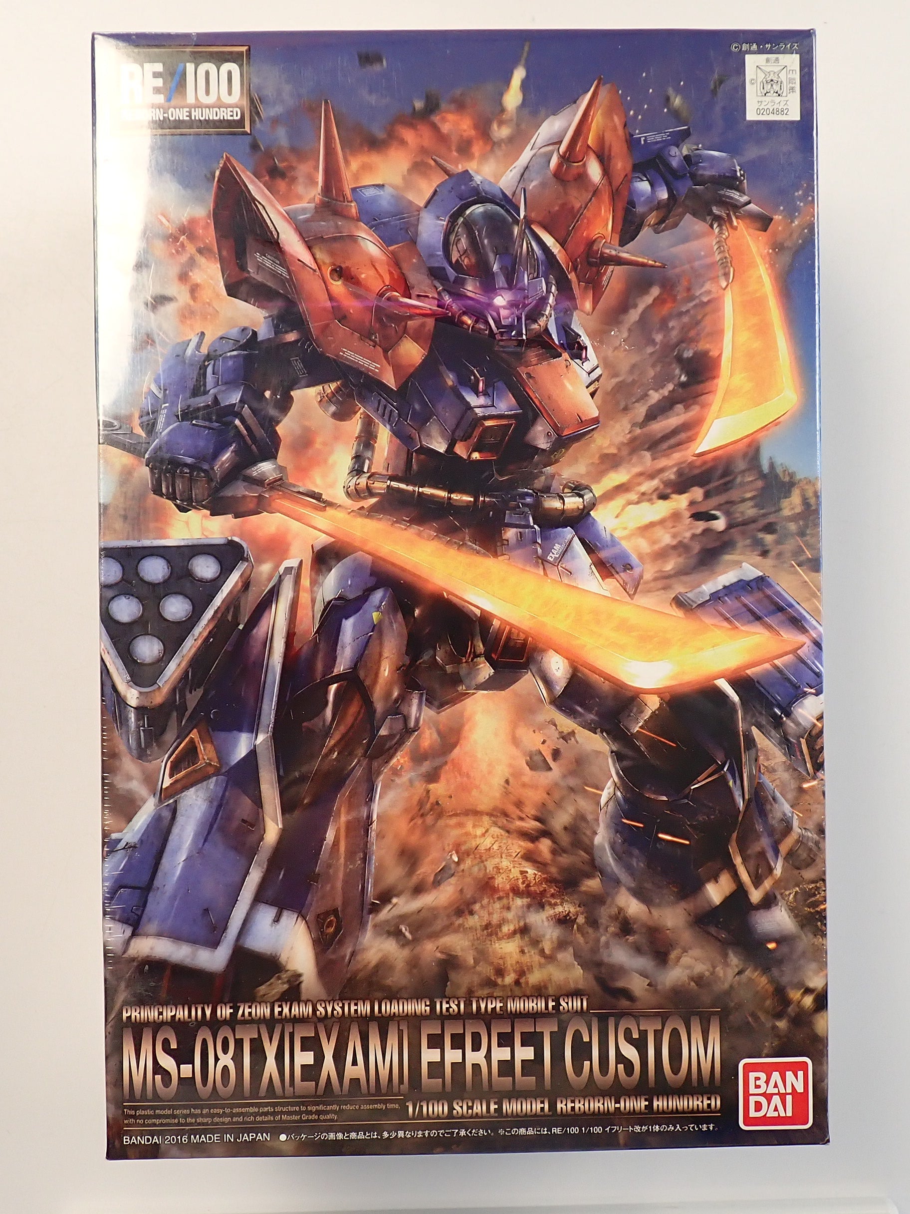 Bandai RE/100 1/100 MS-08TX[EXAM] Efreet Custom Gundam Model Kit [Pre-Owned]
