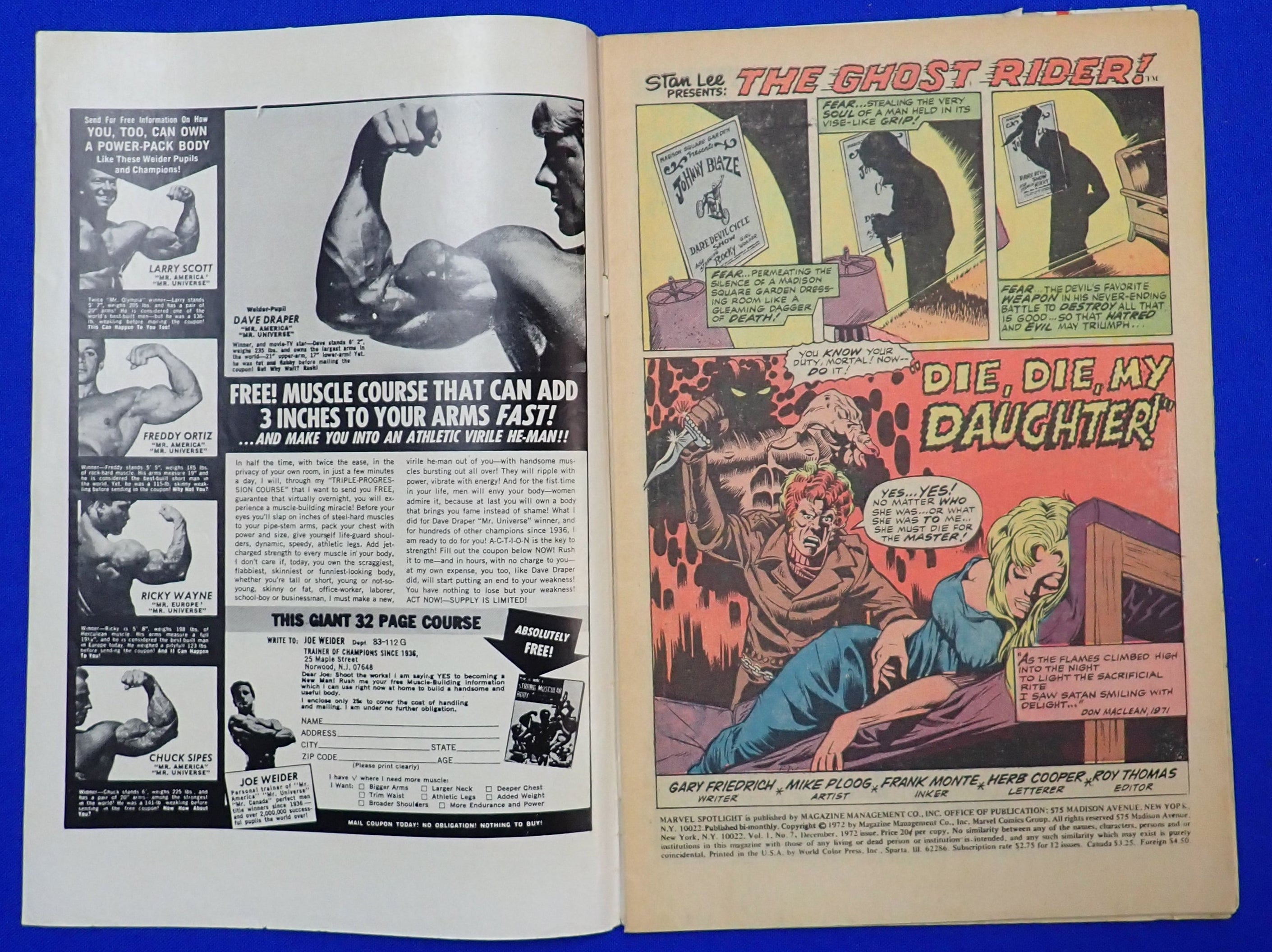 Marvel Spotlight #7 (1972) - VG-/VG - 3rd Ghost Rider