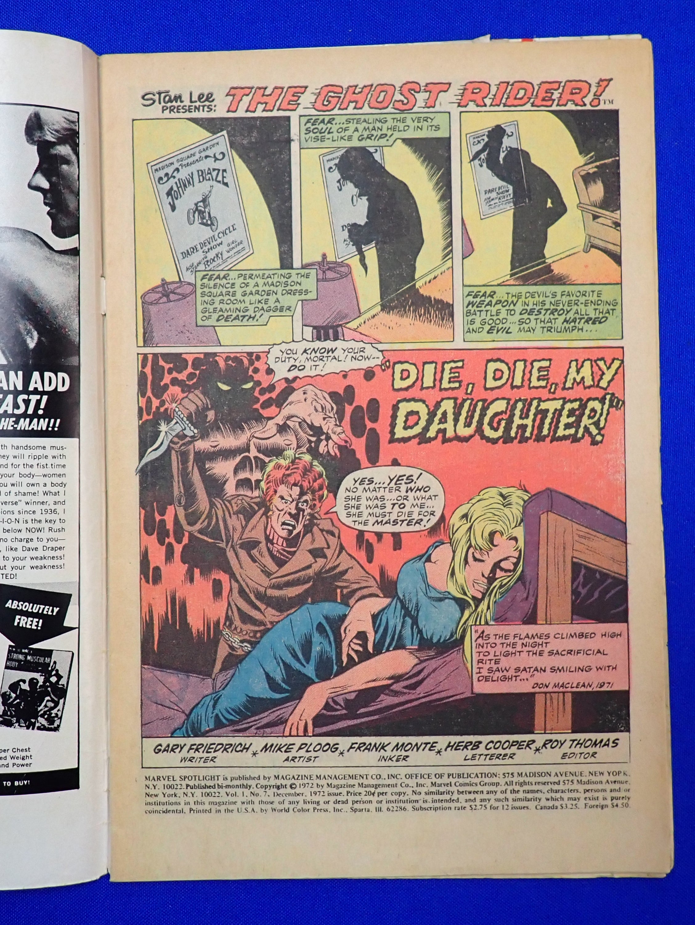 Marvel Spotlight #7 (1972) - VG-/VG - 3rd Ghost Rider