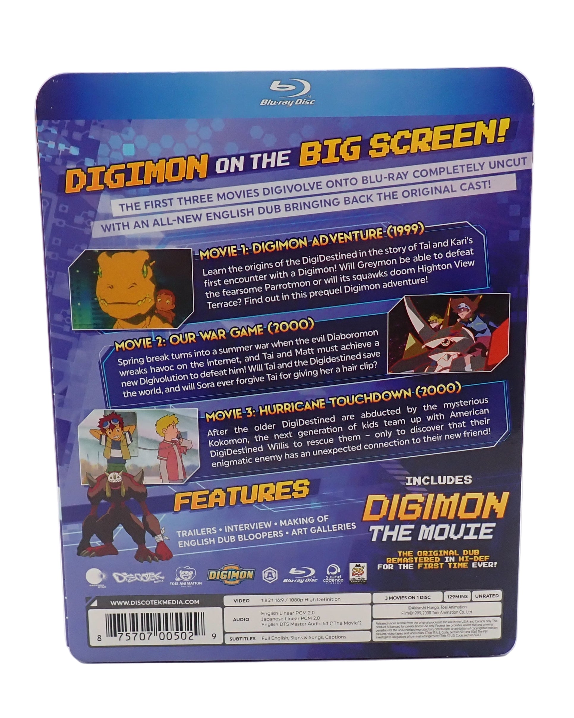 Digimon The Movies 1-3 Collection - Blu-ray