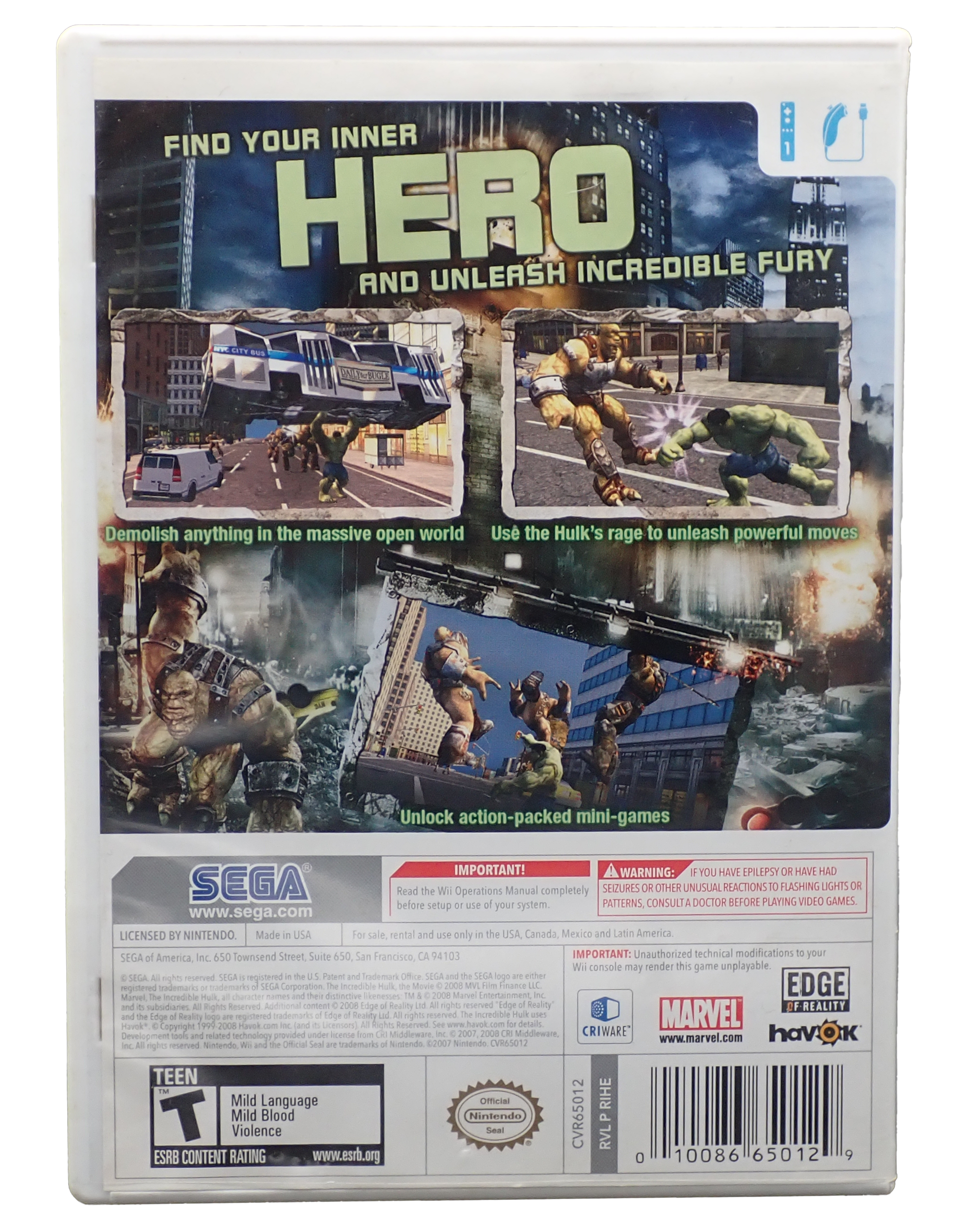 The Incredible Hulk - Wii