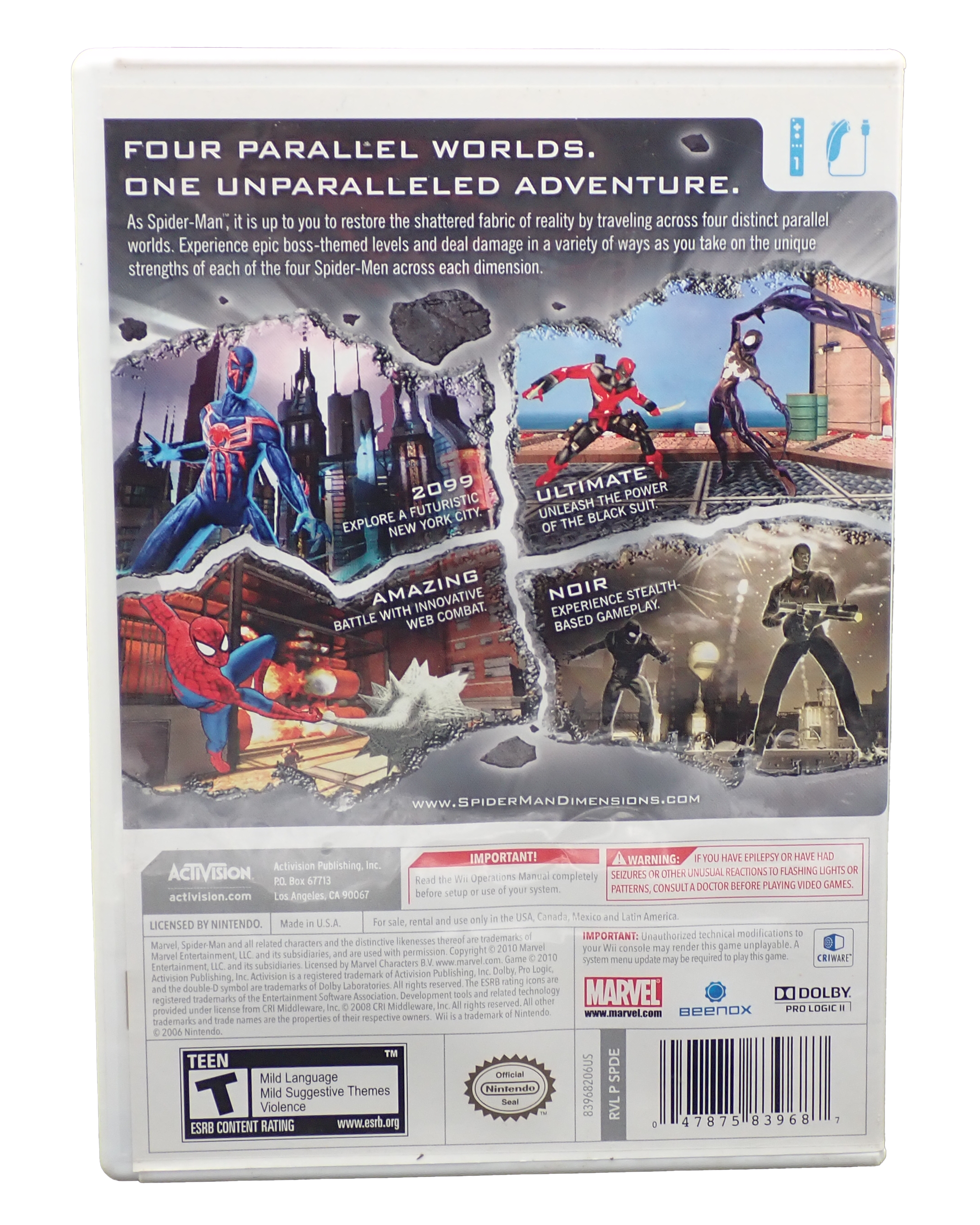 Spider-Man Shattered Dimensions - Wii