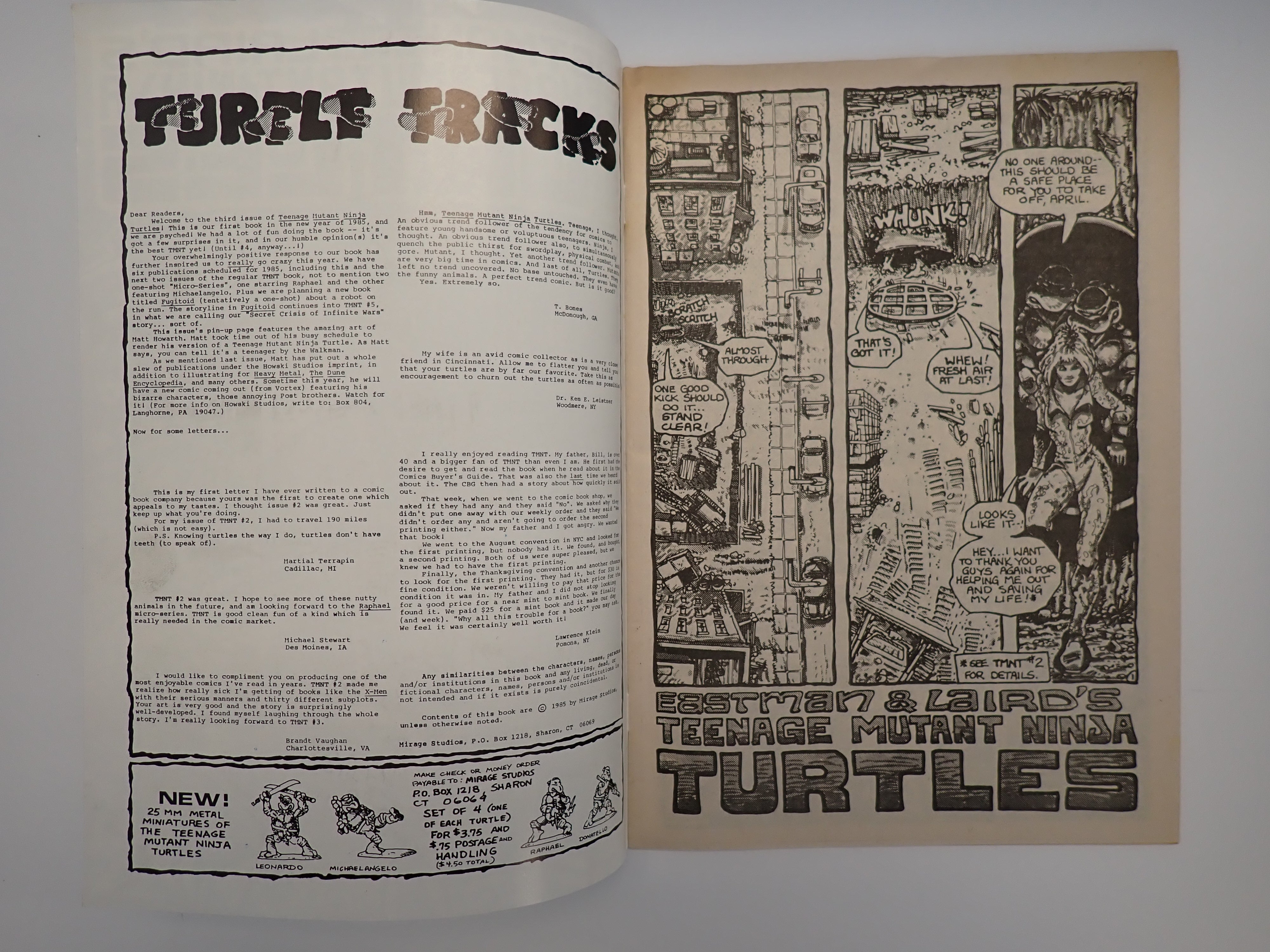 TMNT #3 (1985) Mirage Comics FN+