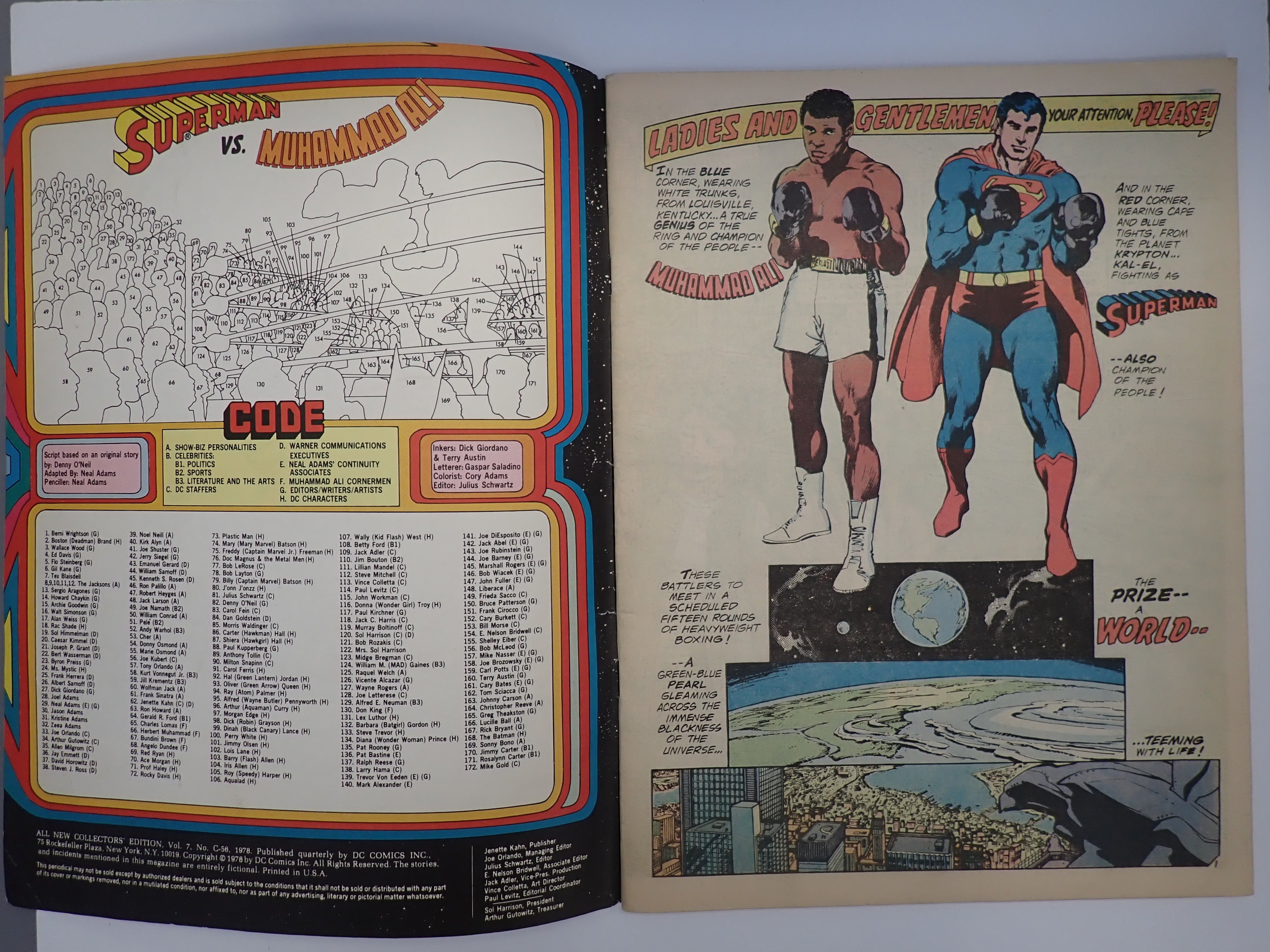 All New Collector's Edition #56 (1978) Superman vs Muhammad Ali FN/FN-