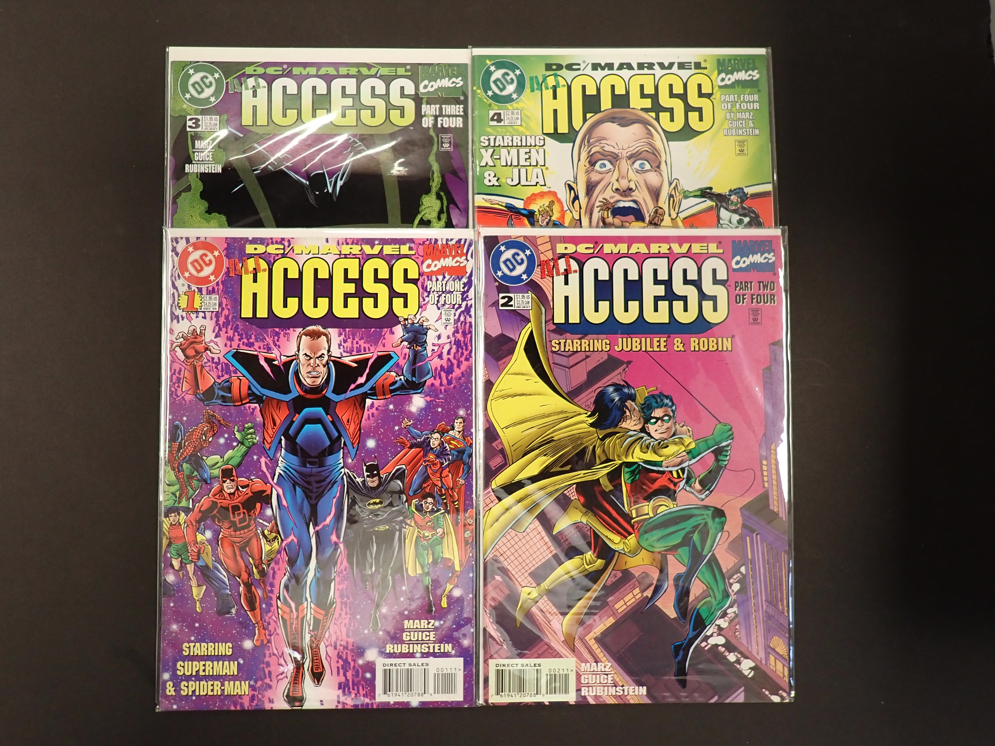 DC/Marvel ALL ACCESS #1-4 (1996) VF