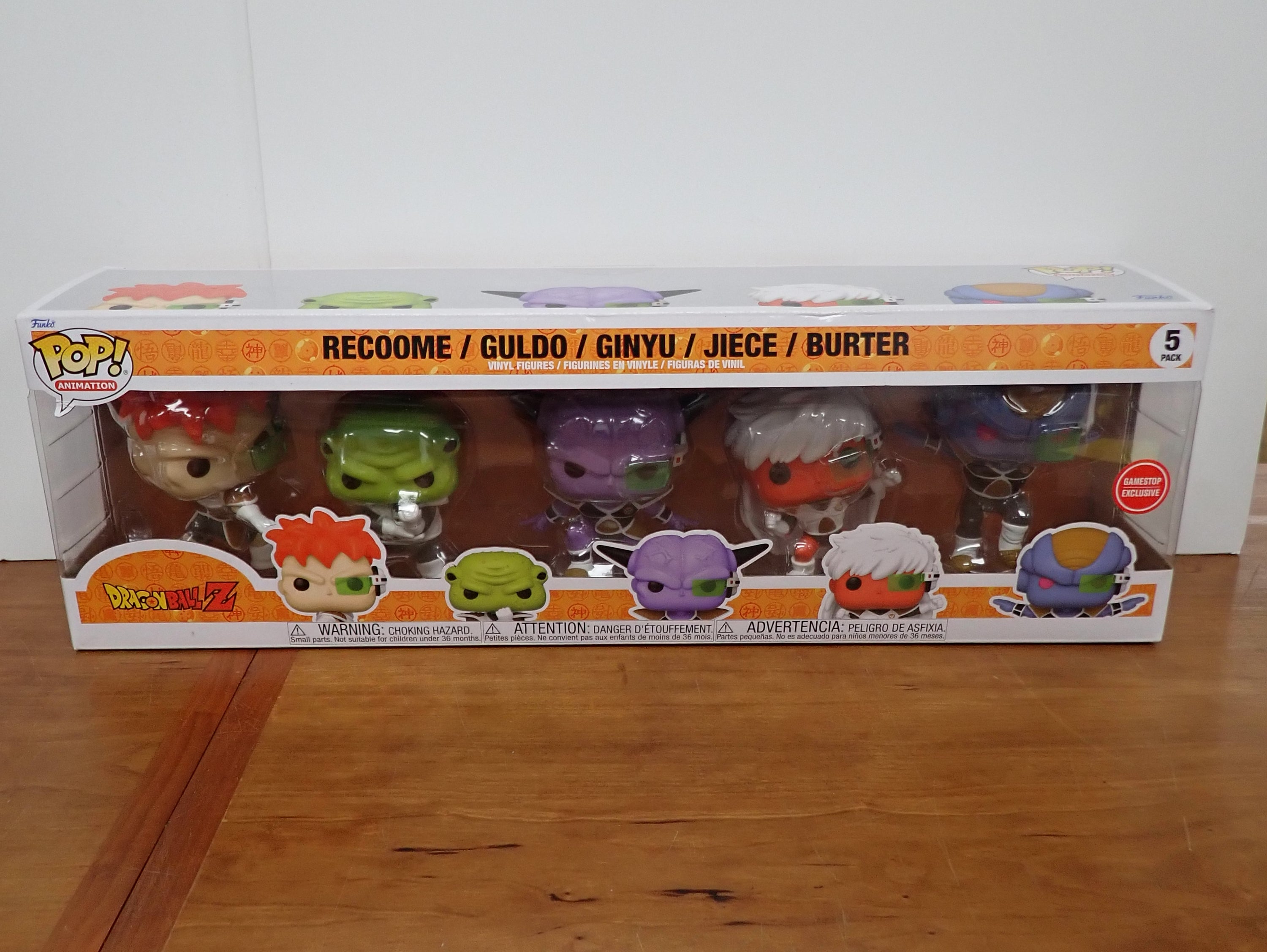 Recoome Guldo Ginyu Jiece Burter- Funko POP! 5 pack