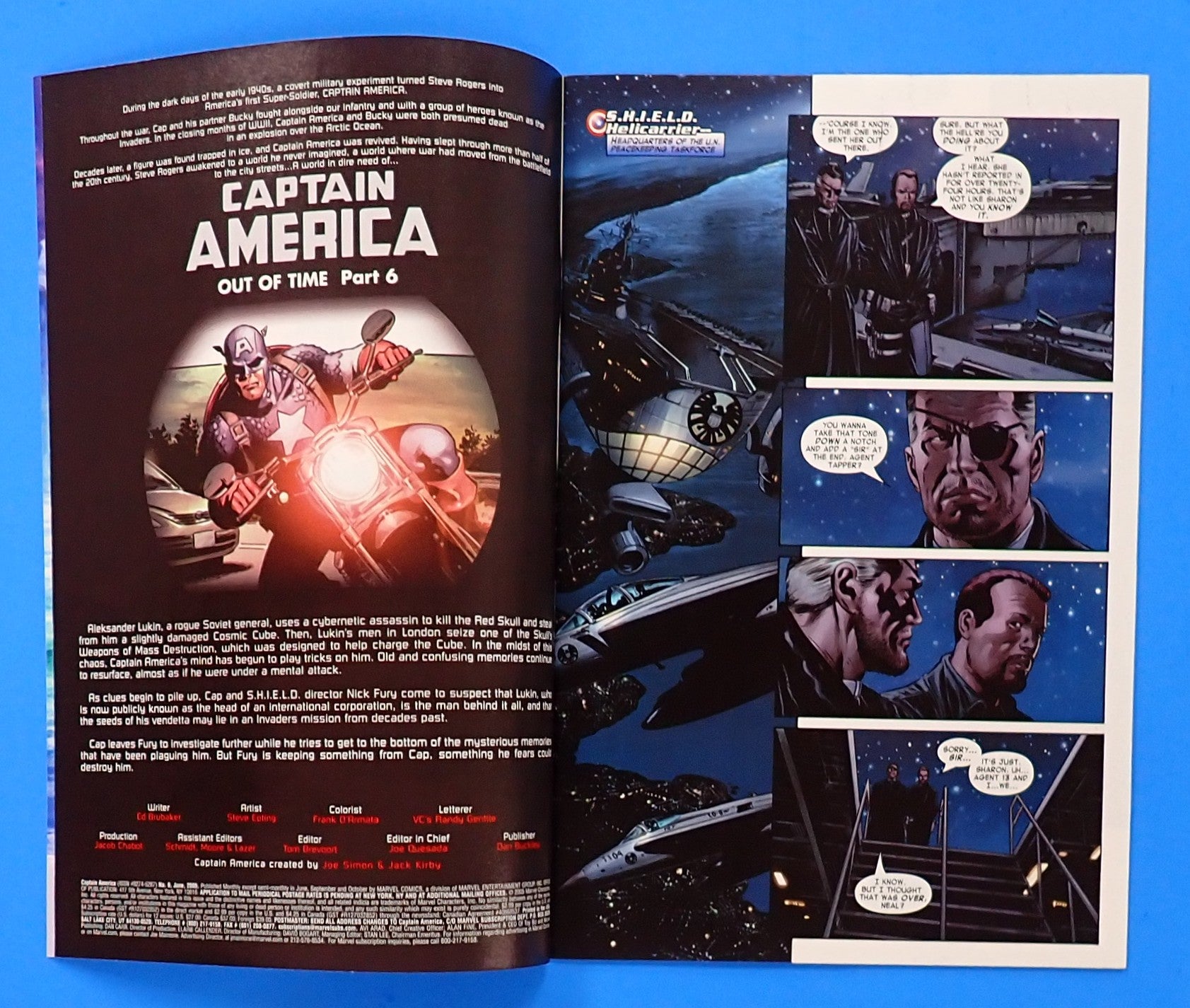 Captain America #6 (2006) - VF/NM (9.0) - 1st Full App. Winter Soldier