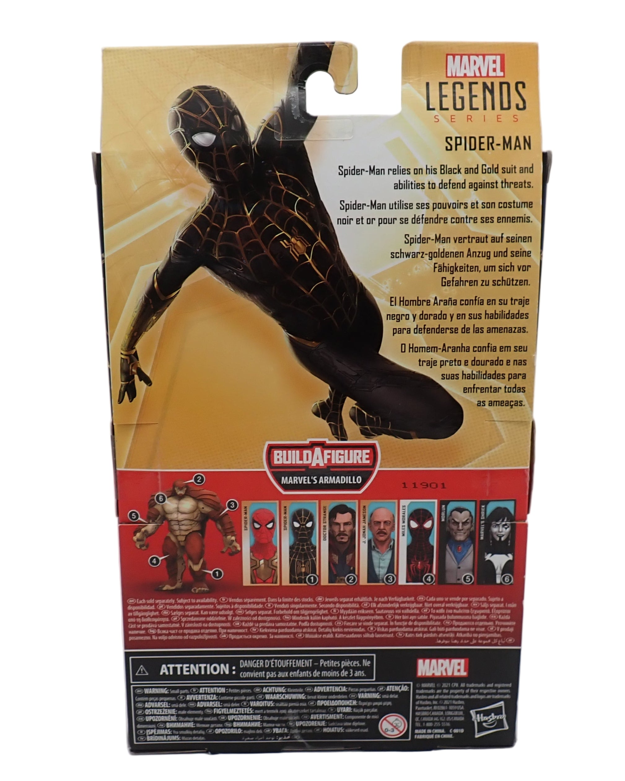 Black & Gold Suit Spider-Man - Marvel Legends Figure