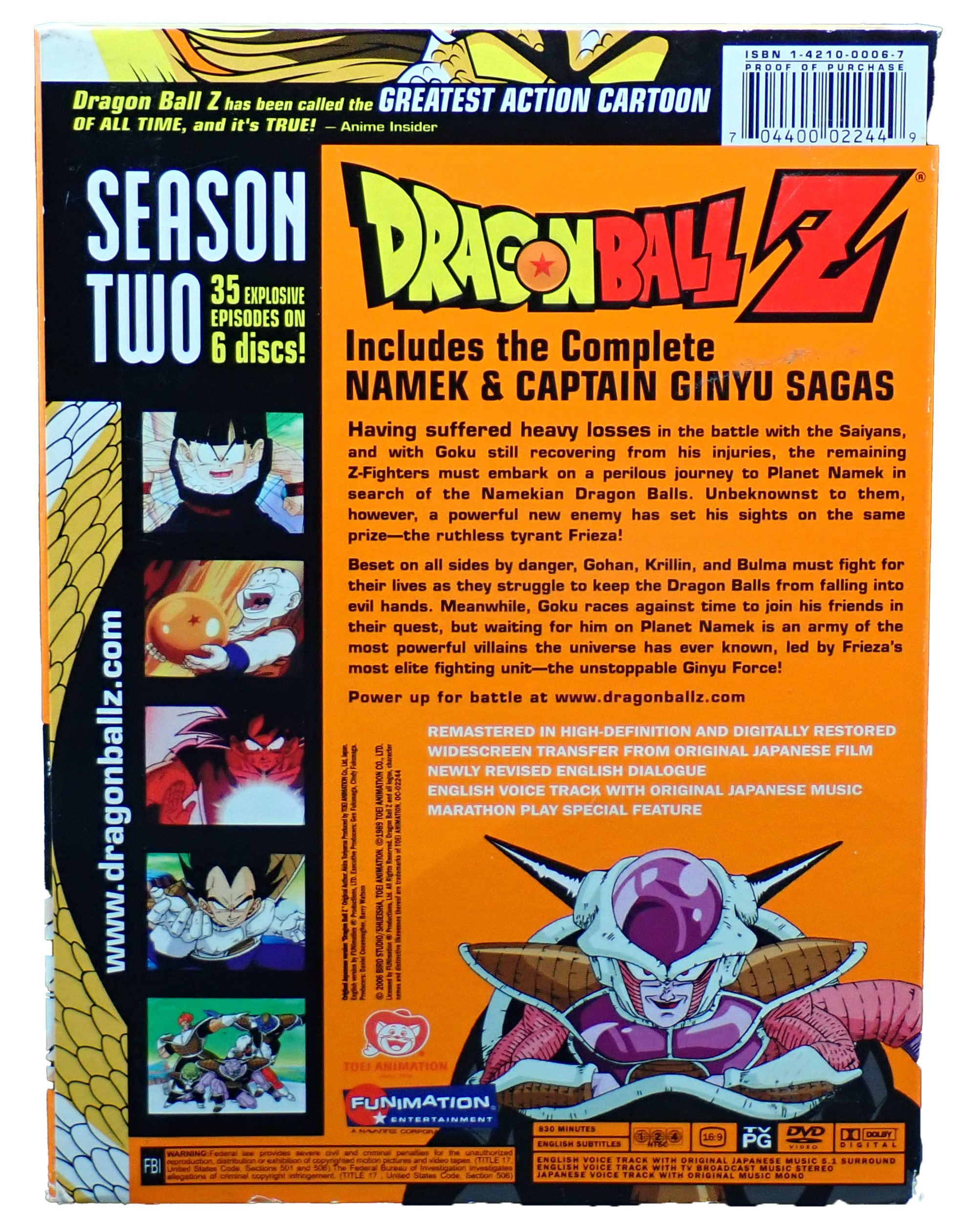 Dragon Ball Z Season Two - DVD Box Set
