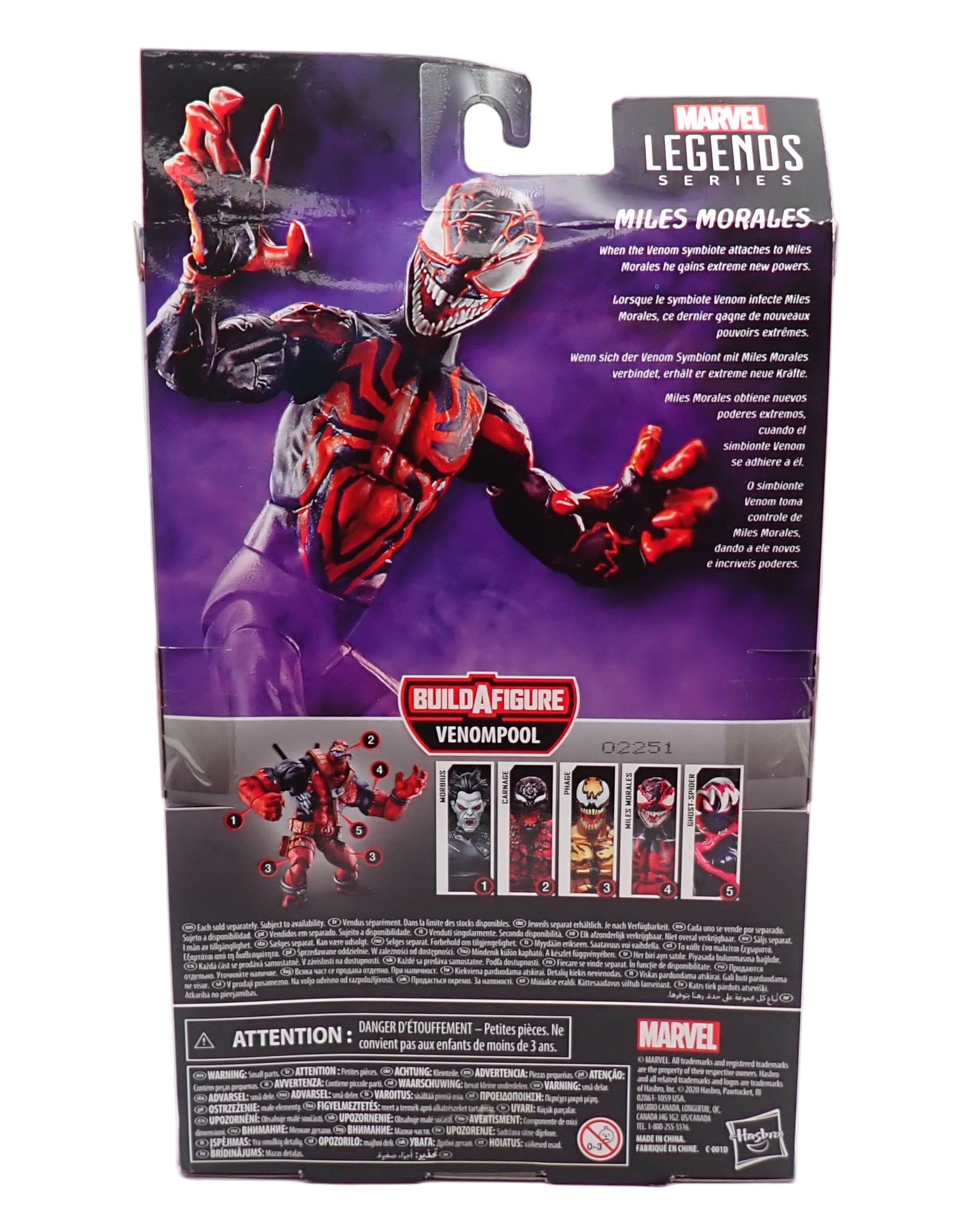 Maximum Venom Miles Morales - Marvel Legends Figure