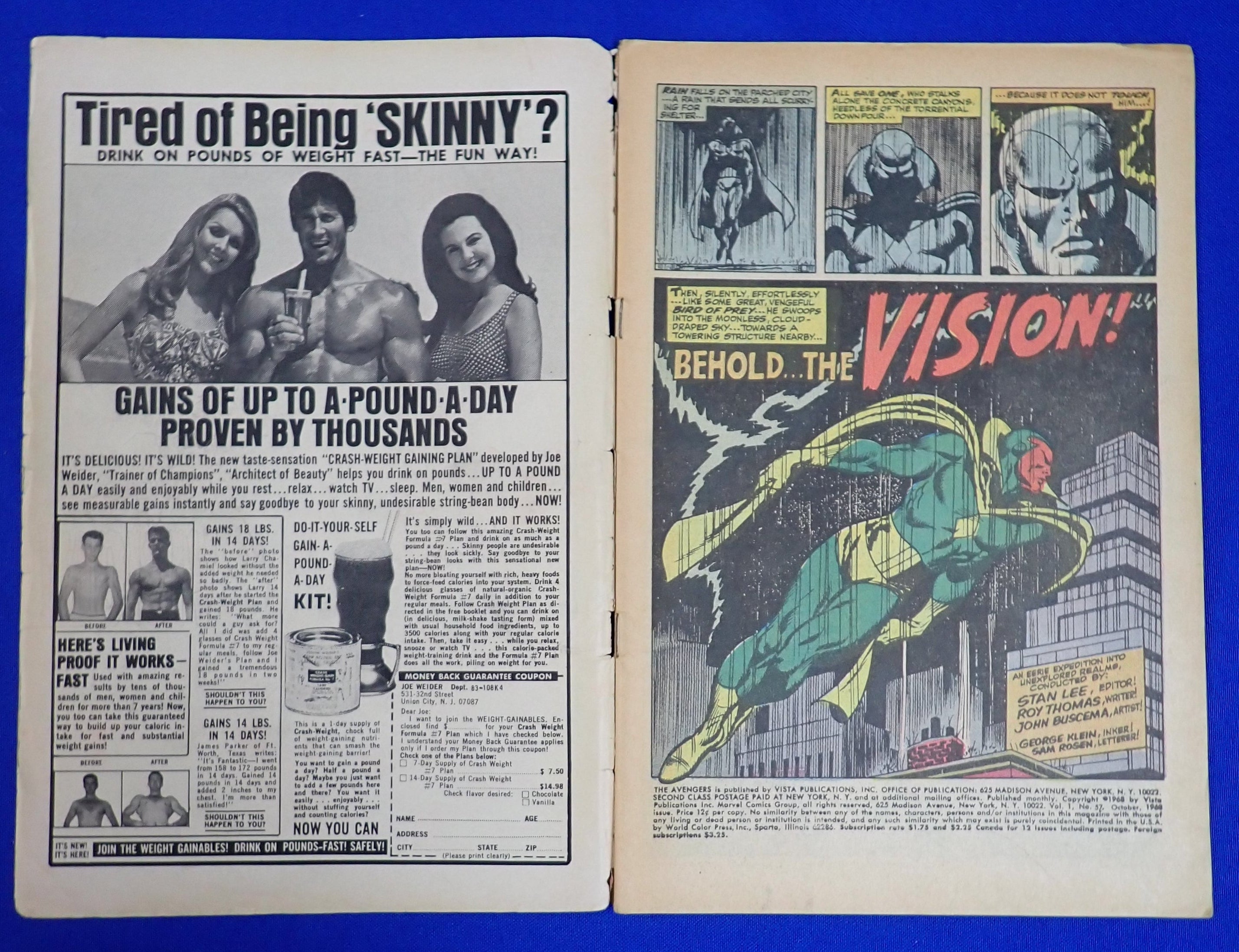 Avengers #57 (1968) - GD/VG (3.0) - 1st Vision