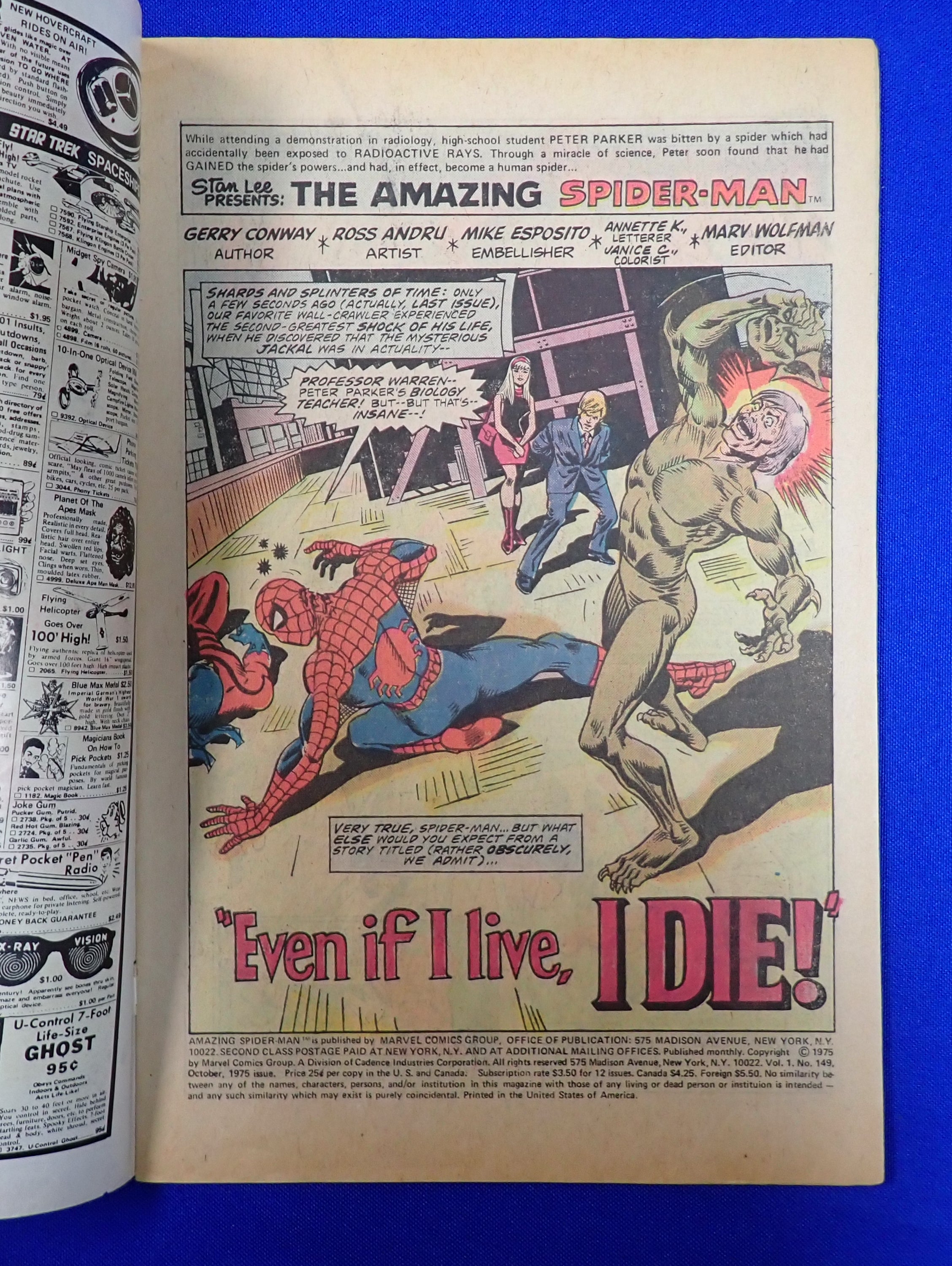 Amazing Spider-Man #149 (1975) - FN (6.0) - 1st Ben Reilly