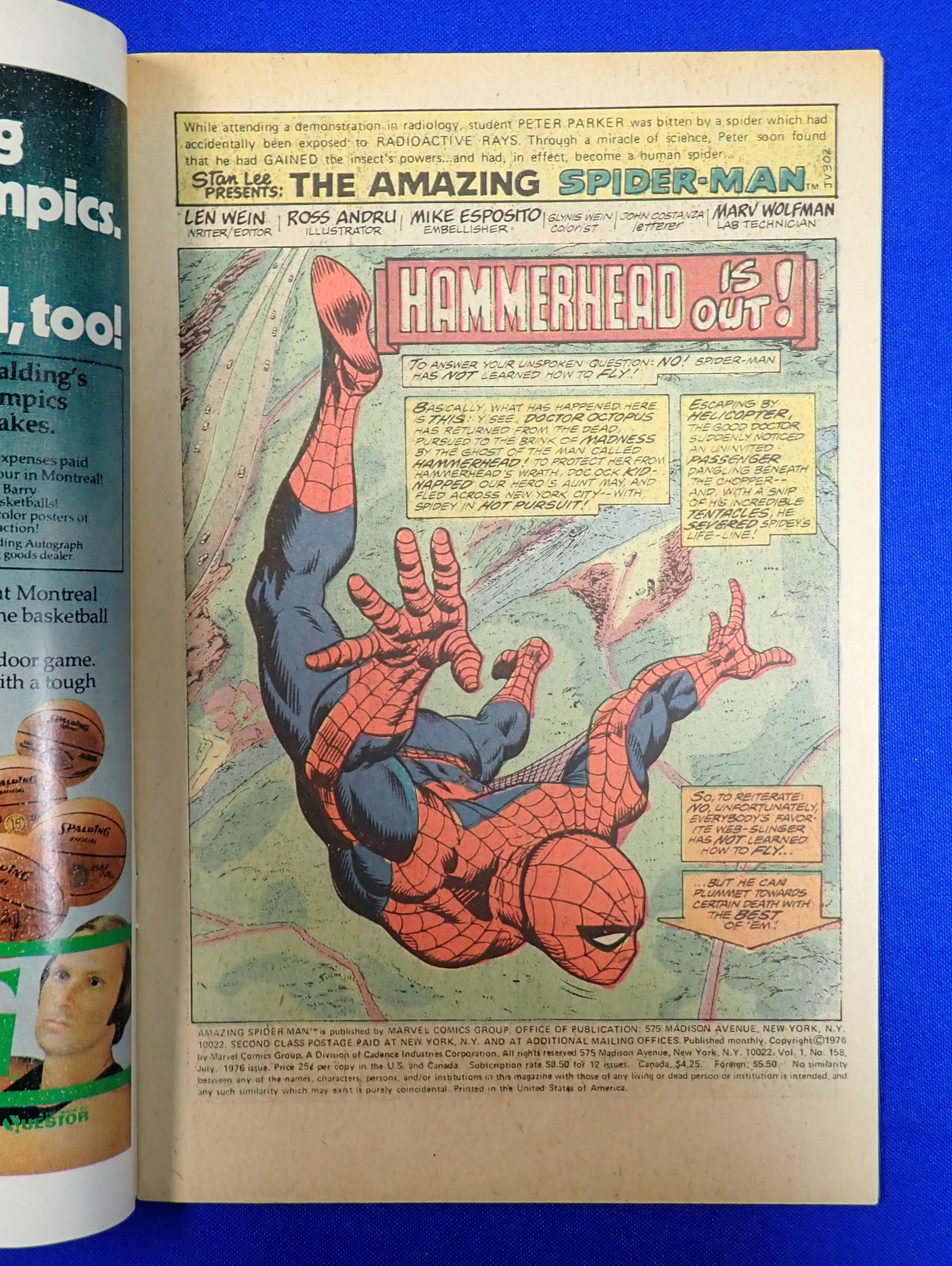 Amazing Spider-Man #158 (1976) - VF+ (8.5)