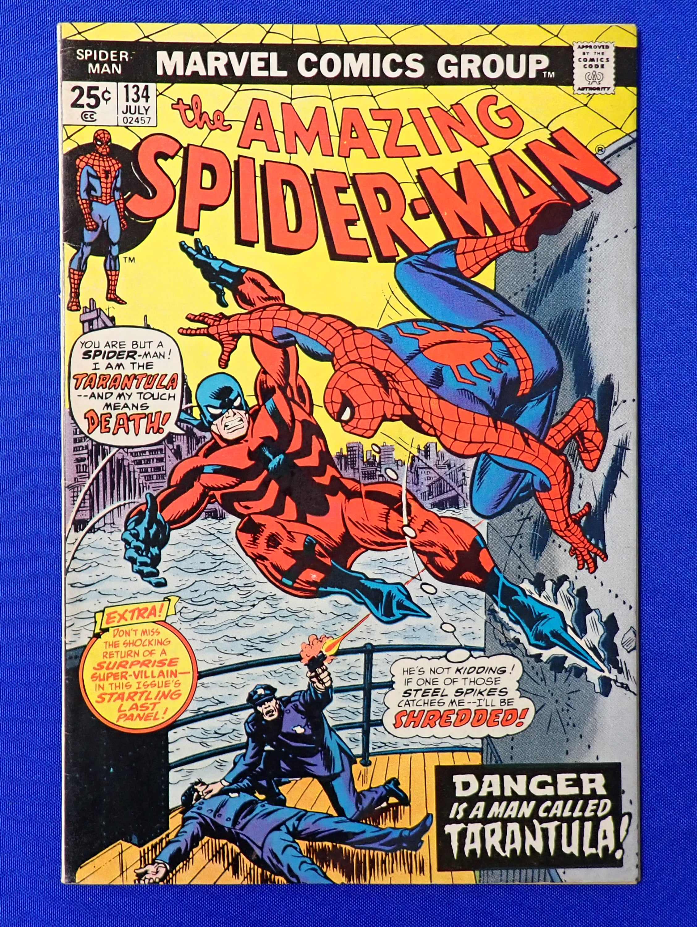 Amazing Spider-Man #134 (1974) - FN+ (6.5) - 1st Tarantula