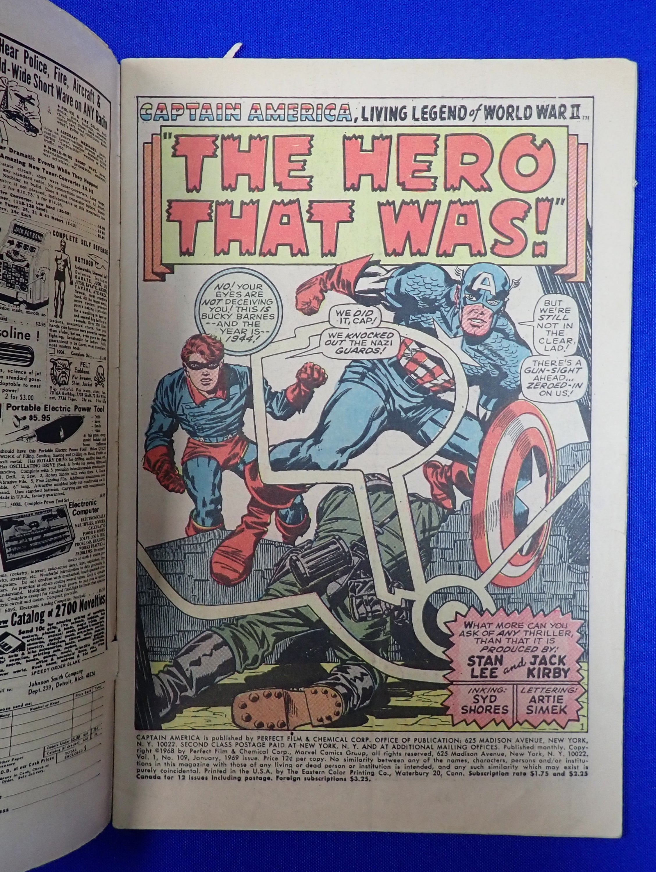 Captain America #109 (1969) - VG- (3.5)
