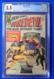 Daredevil #3 (1964) - CGC 3.5 - 1st Owl