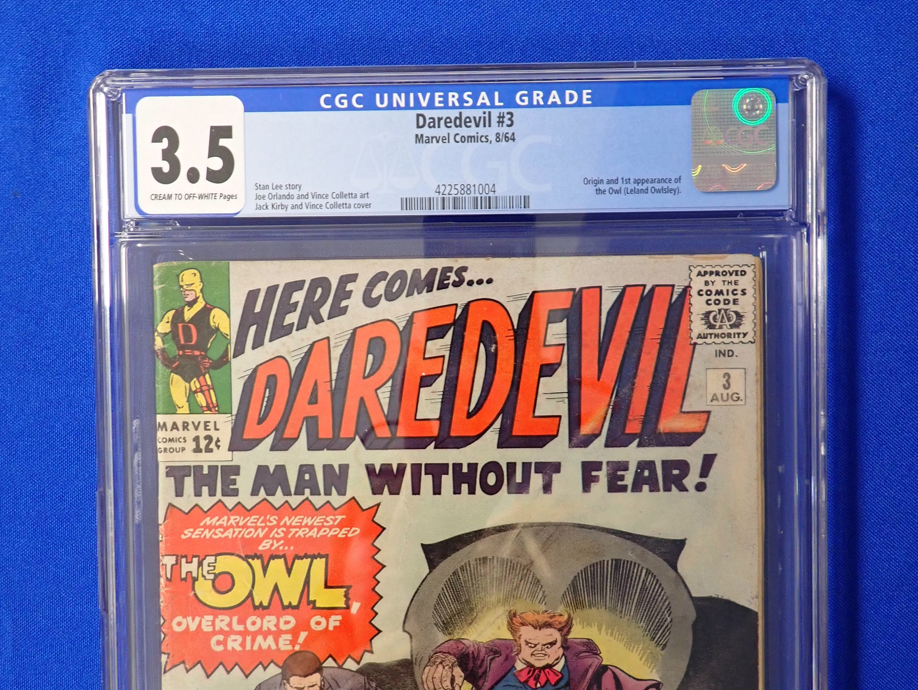 Daredevil #3 (1964) - CGC 3.5 - 1st Owl