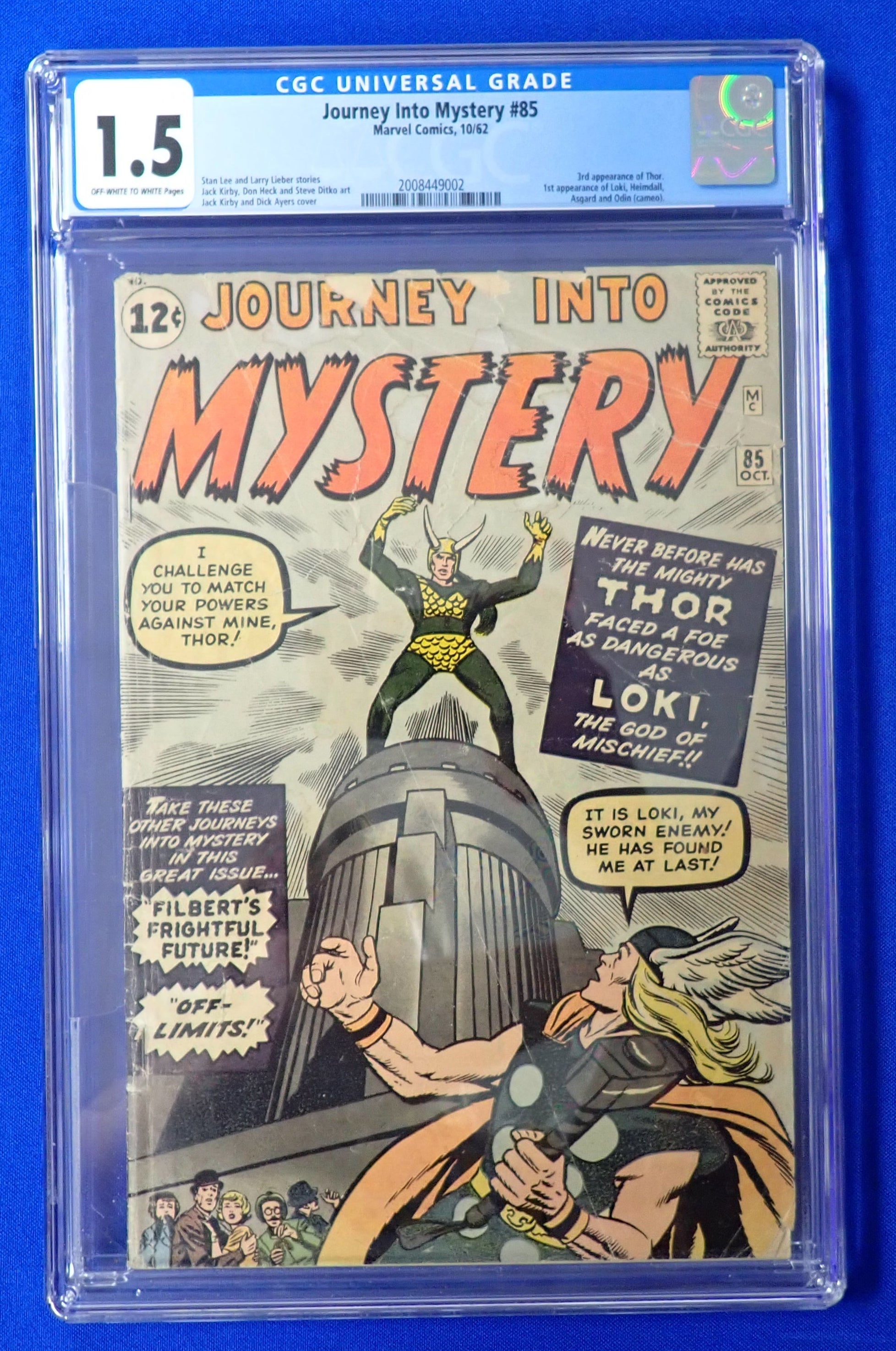 Journey Into Mystery #85 (1962) - CGC 1.5 - 1st Loki