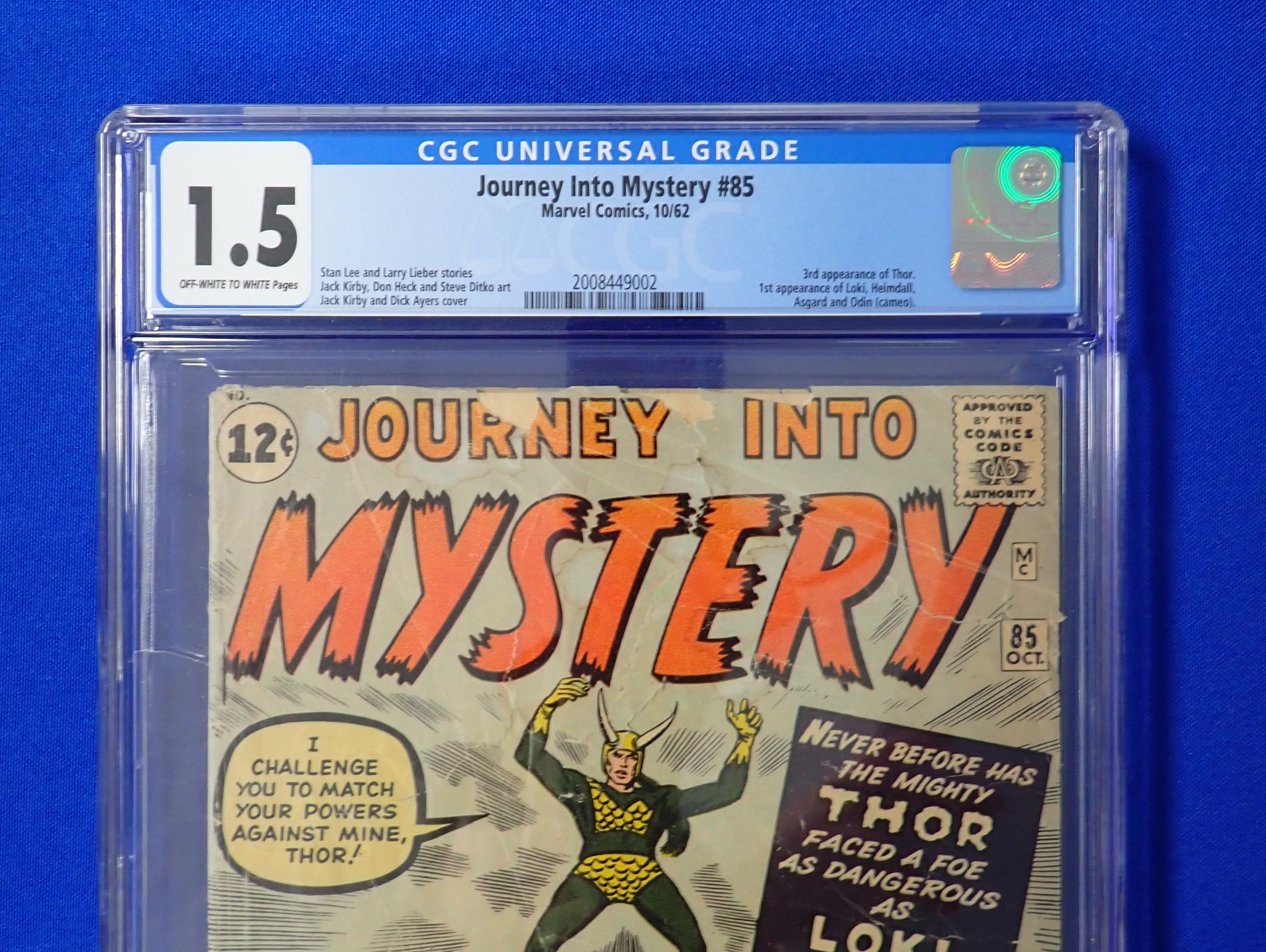 Journey Into Mystery #85 (1962) - CGC 1.5 - 1st Loki