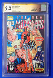 New Mutants #98 (1991) - CGC 9.2 - 2x Signed by Rob Liefeld Chisel Signature