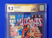 New Mutants #98 (1991) - CGC 9.2 - 2x Signed by Rob Liefeld Chisel Signature