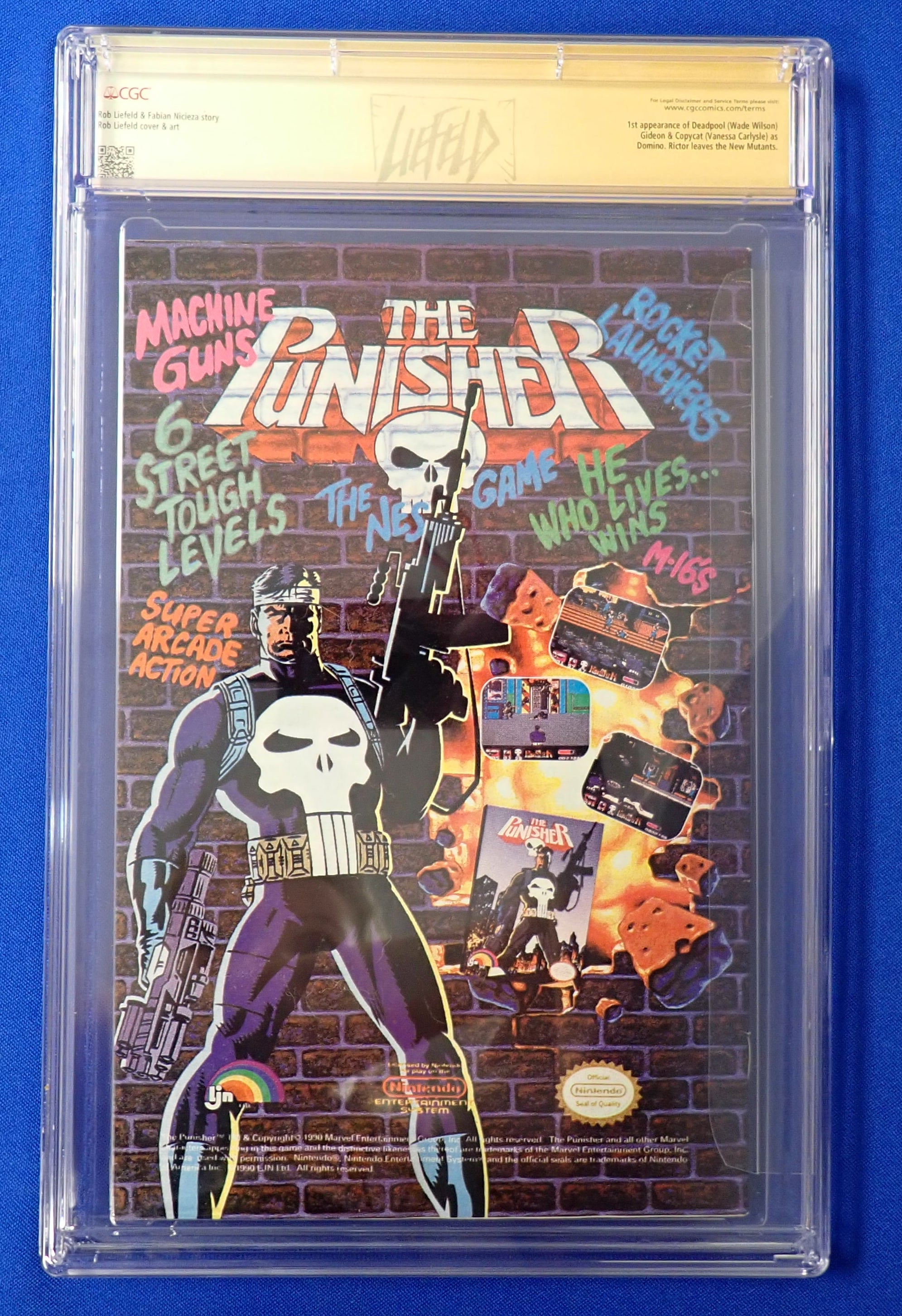 New Mutants #98 (1991) - CGC 9.2 - 2x Signed by Rob Liefeld Chisel Signature