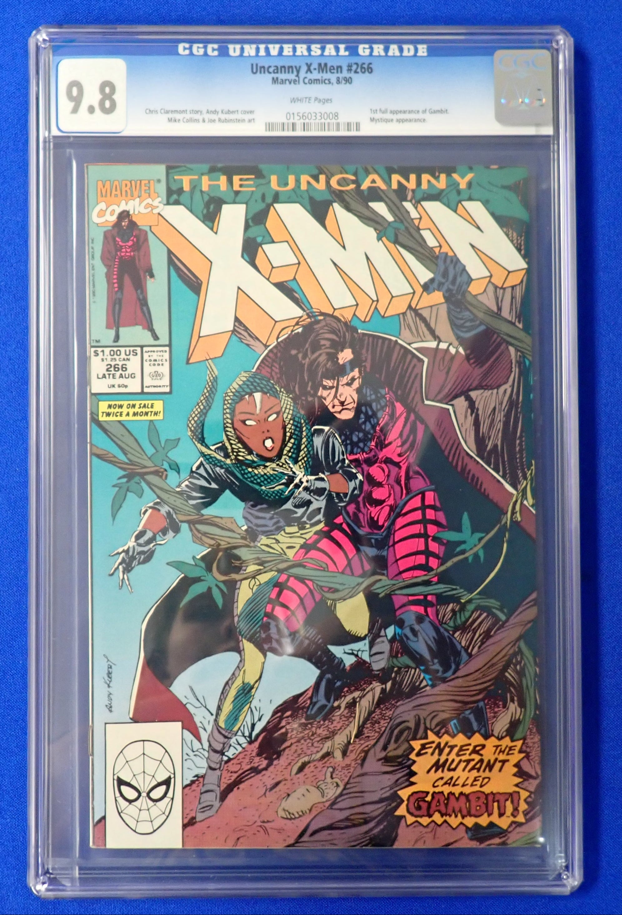 X-Men #266 (1990) - CGC 9.8 - 1st Gambit