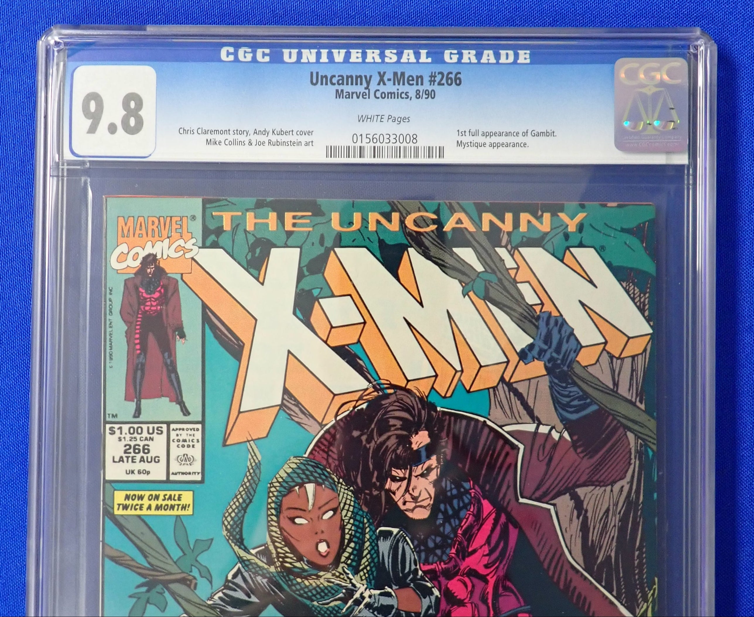 X-Men #266 (1990) - CGC 9.8 - 1st Gambit