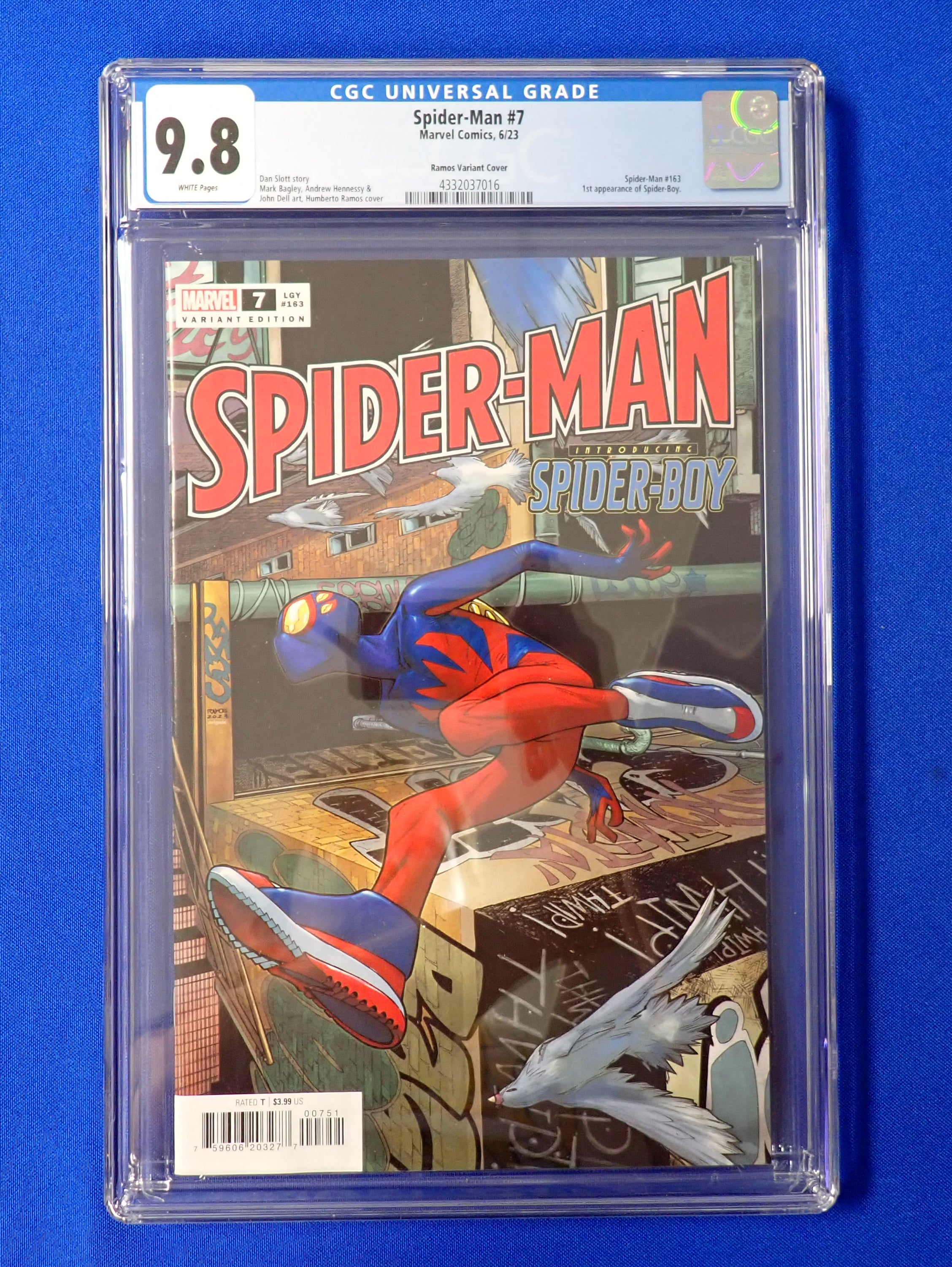 Spider-Man #7 (2023) Ramos Variant CGC 9.8 - 1st Spider-Boy