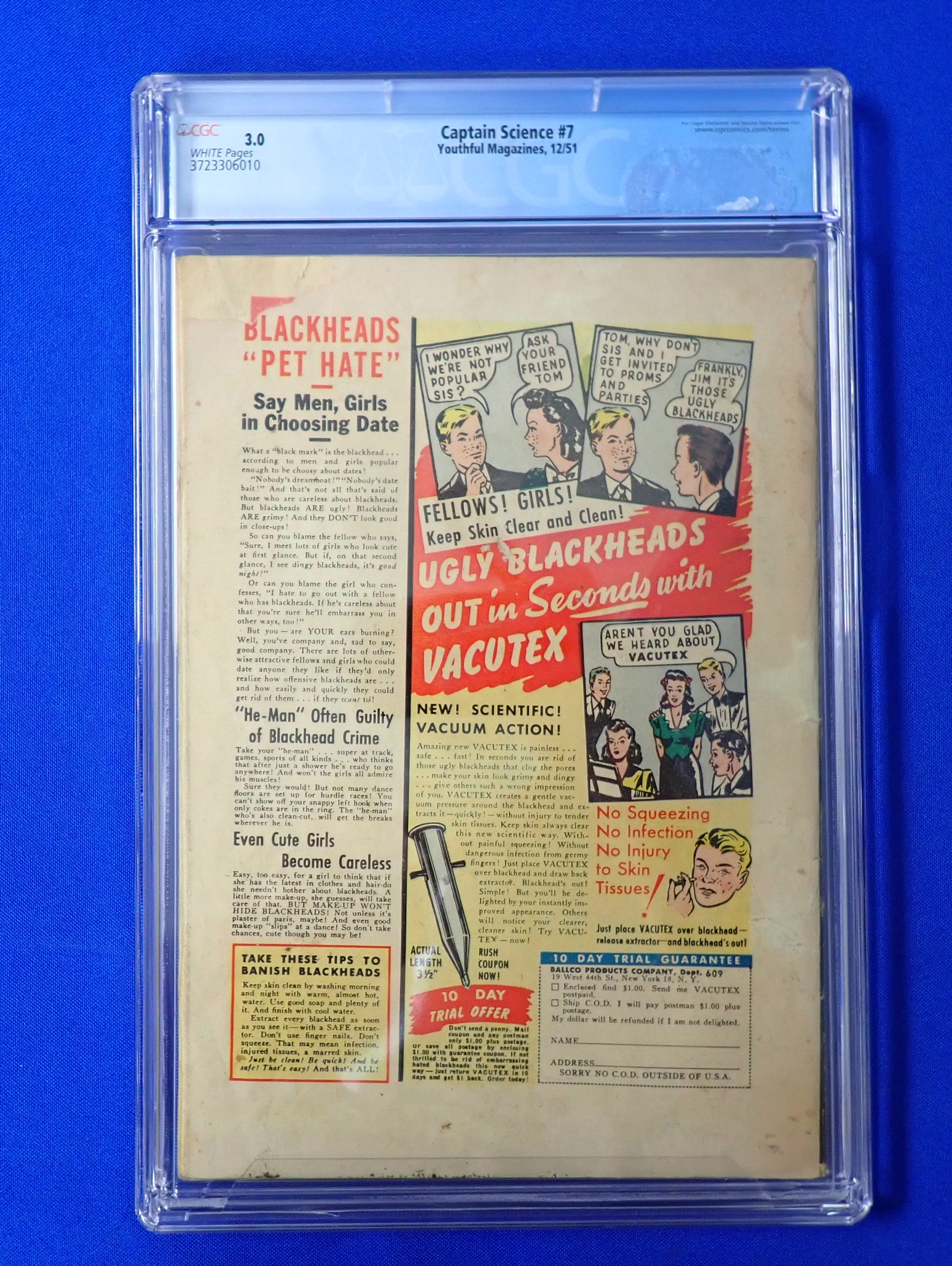 Captain Science #7 (1951) - CGC 3.0