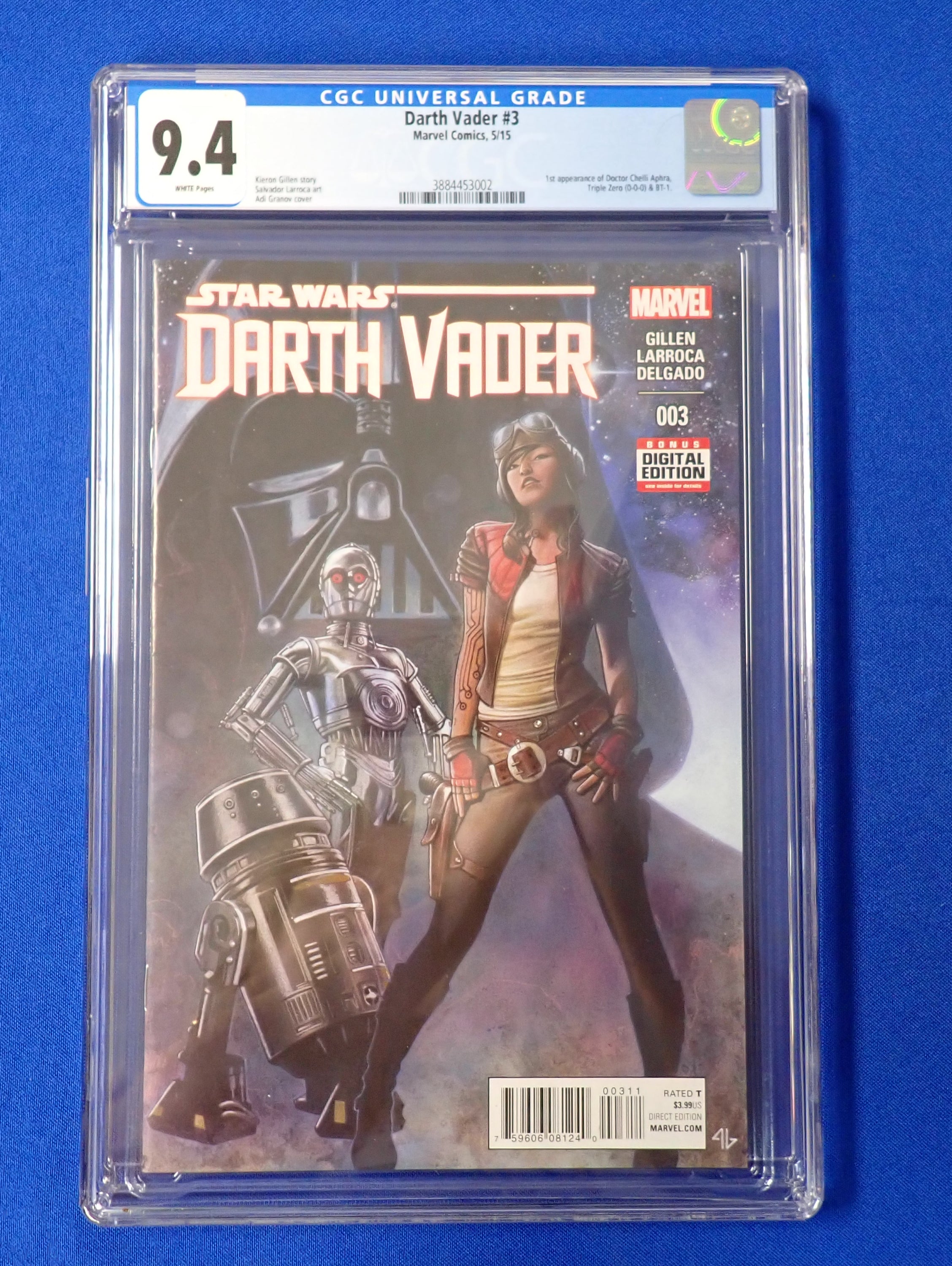 Darth Vader #3 (2015) - CGC 9.4 - 1st Aphra